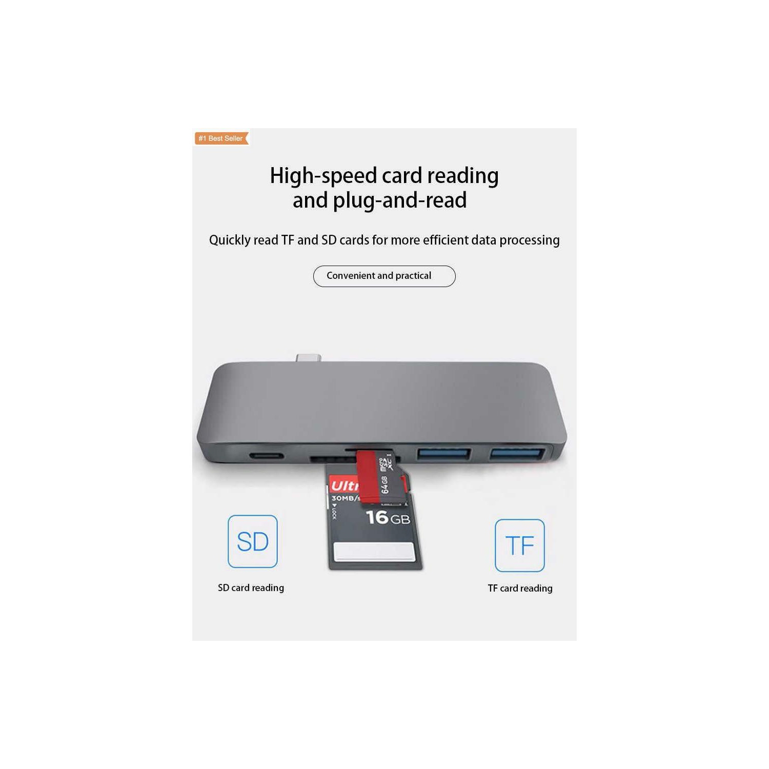 USB 3.1 Type-C Hub To HDMI Adapter 4K Thunderbolt 3 USB C Hub