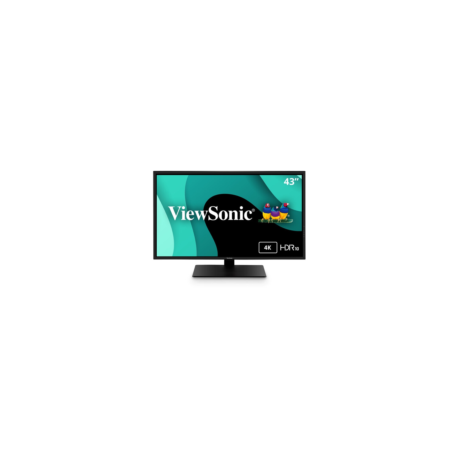 ViewSonic 43" UHD 3ms GTG MVA LCD Monitor - Black