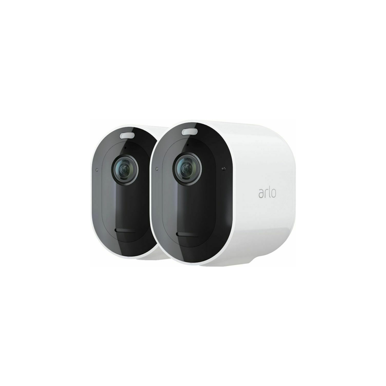 Arlo Pro 4 Wire-Free Outdoor 2K HD Security Camera - White - 2 Pack - Brand New