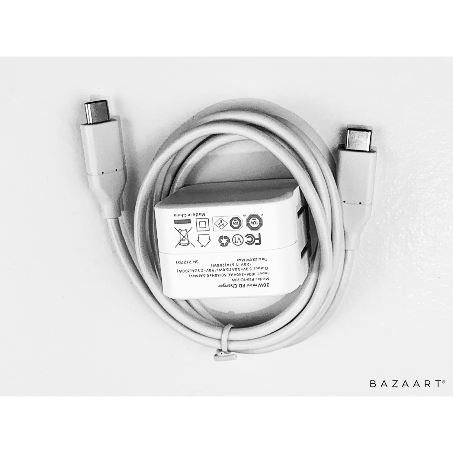 Chargeur USB Type C Chargeur Quick Charge PD, sortie type C 20W pour Apple iPhone 12 12 Mini 12 Pro 12 Pro Max 12 SE