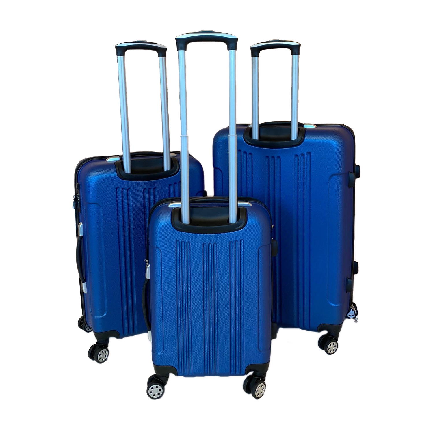 Archibolt Blue 3-Piece Hard Shell Rolling Suitcase Set, Luggage bag, Lightweight Luggage with TSA Lock