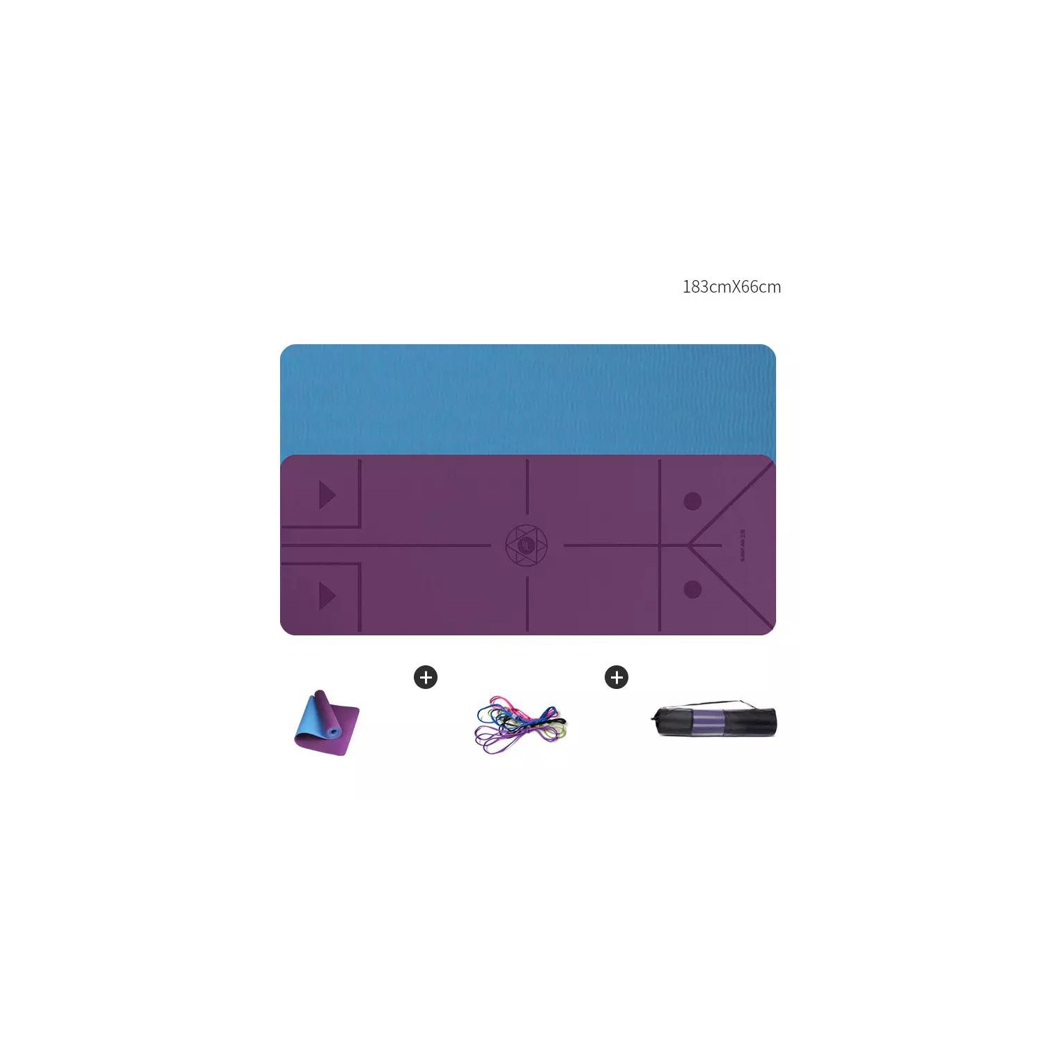 ECO friendly TPE Thick foldable Pilates non slip yoga mat