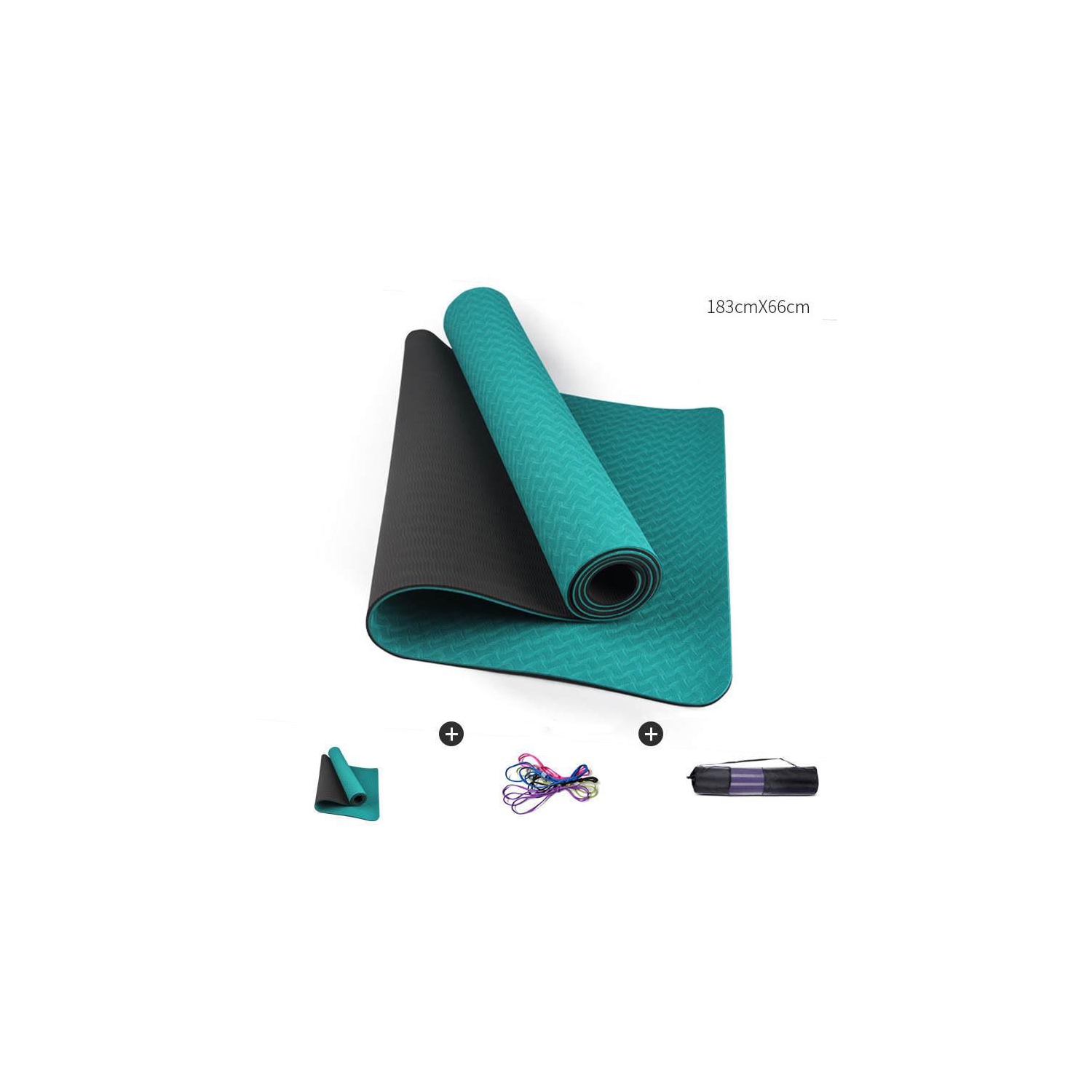 ECO friendly TPE Thick foldable Pilates non slip yoga mat