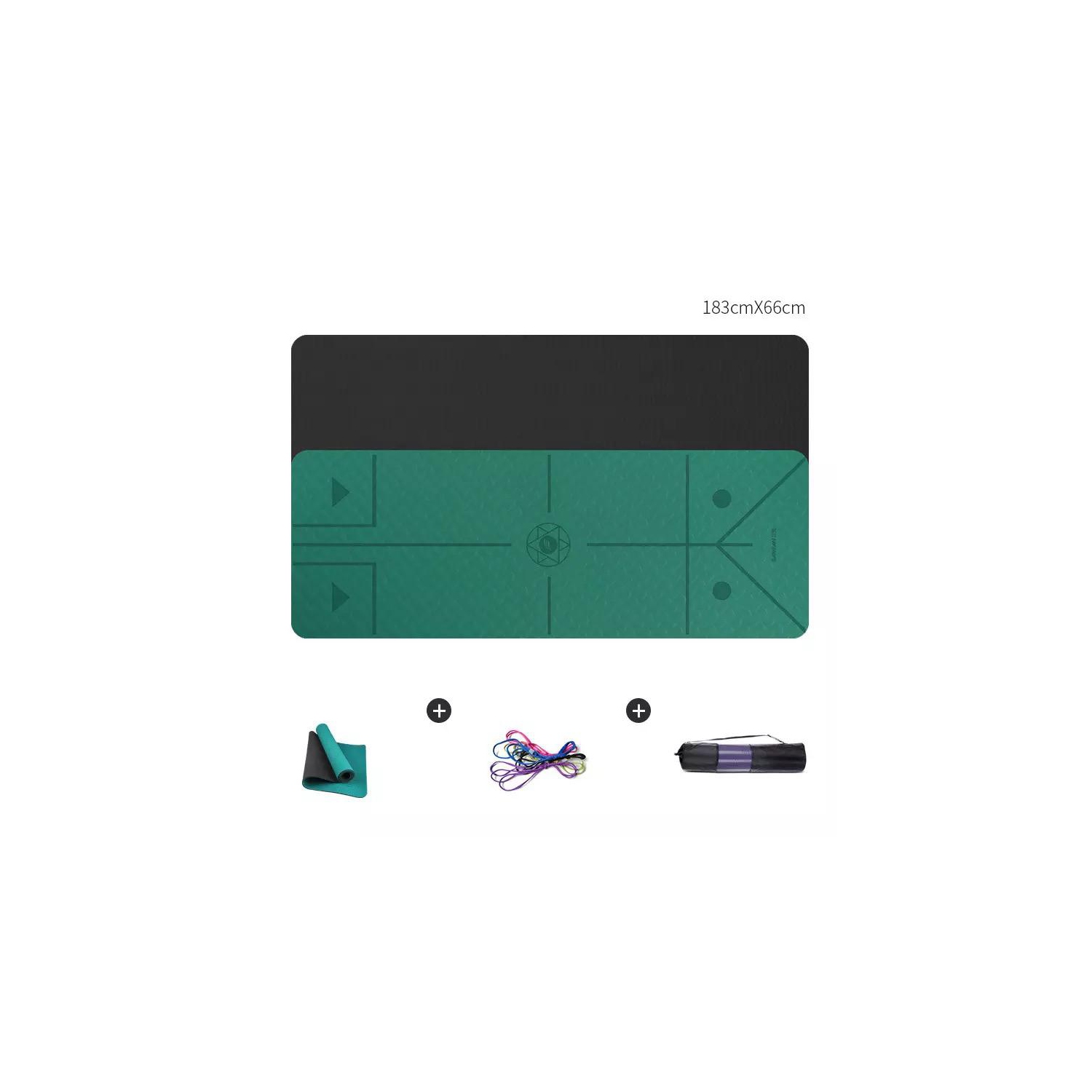 ECO friendly TPE Thick foldable Pilates non slip yoga mat