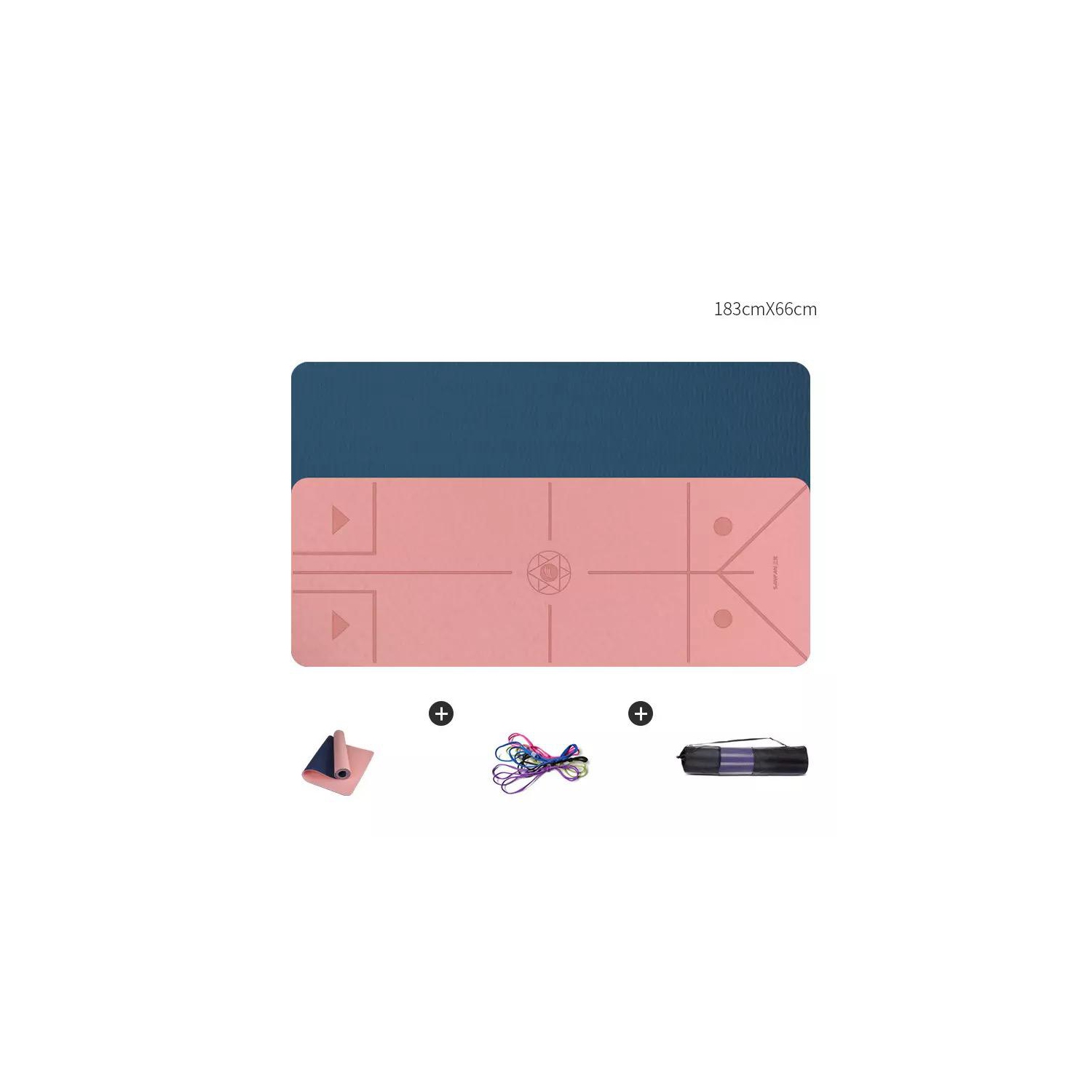 ECO friendly TPE Thick foldable Pilates non slip yoga mat