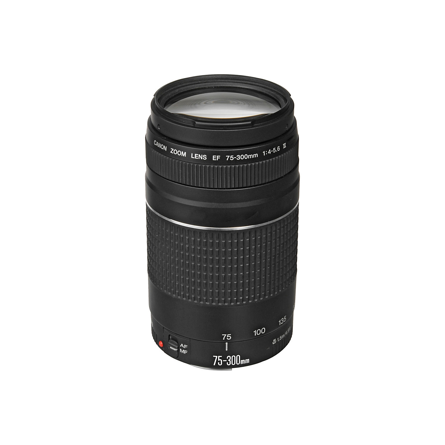 Objectif Canon EF 75-300mm f/4-5.6 III 6473A003 - L'ensemble essentiel comprend : un objectif tulipe, un filtre UV, un stylo de nettoyage, un