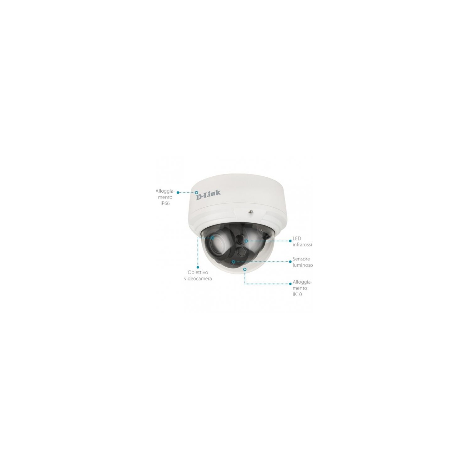 Caméra réseau Vigilance DCS-4618EK de 8 Mpx de D-Link à dôme