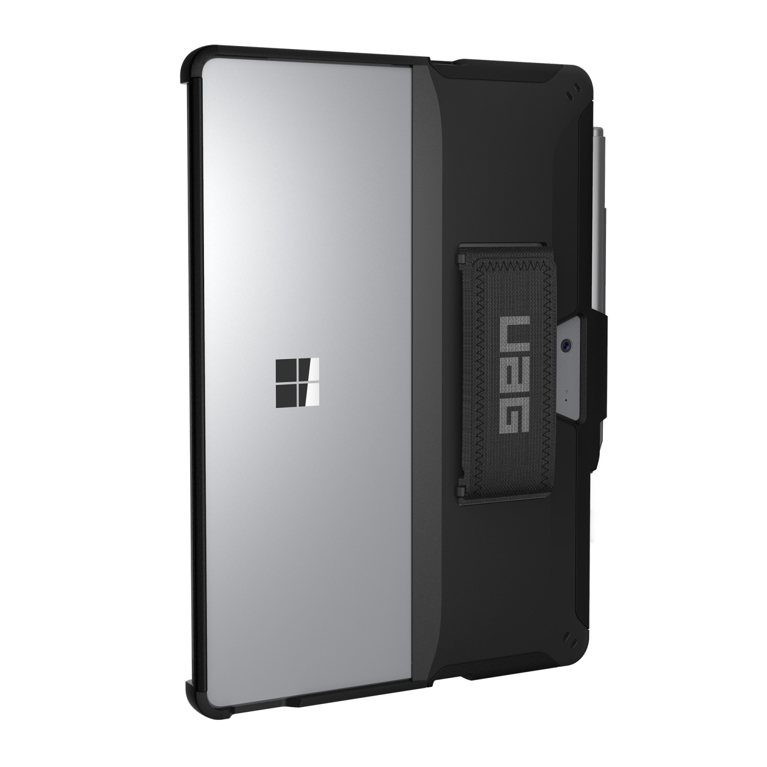 UAG Scout Surface Go : 3; 2; Étui rigide ajusté en plastique 1 – Noir