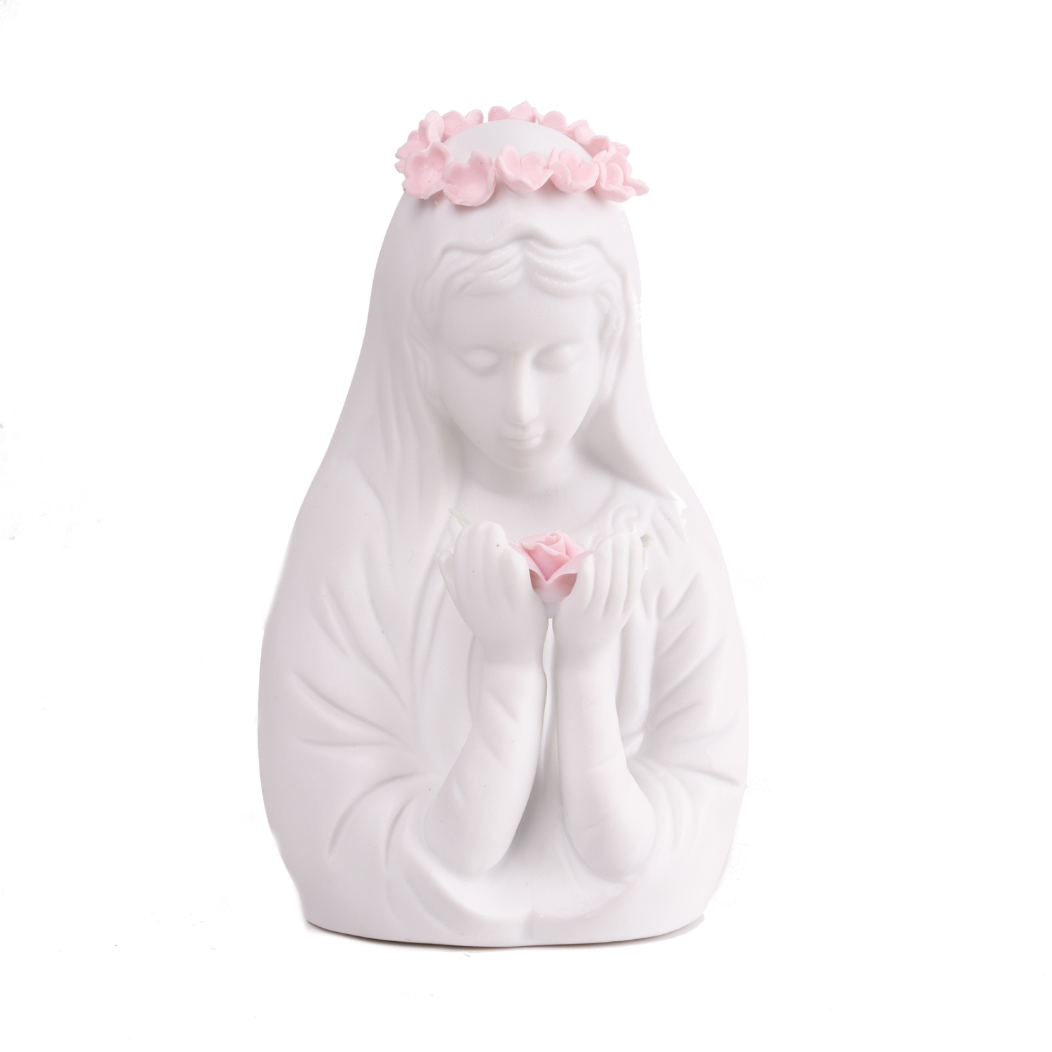 Virgin Mary Porcelain Night Light - Plug In Decorative Table Lamp