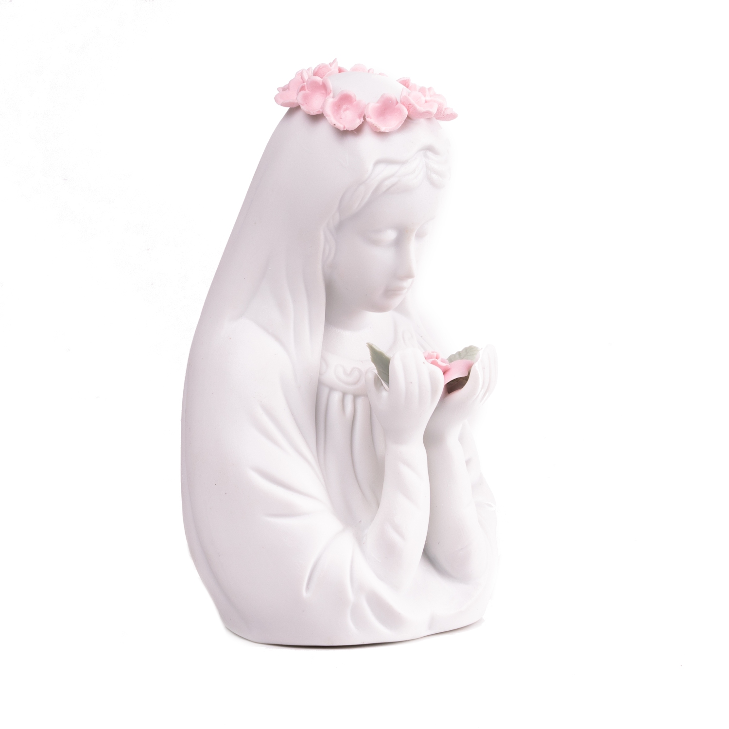 Virgin Mary Porcelain Night Light - Plug In Decorative Table Lamp