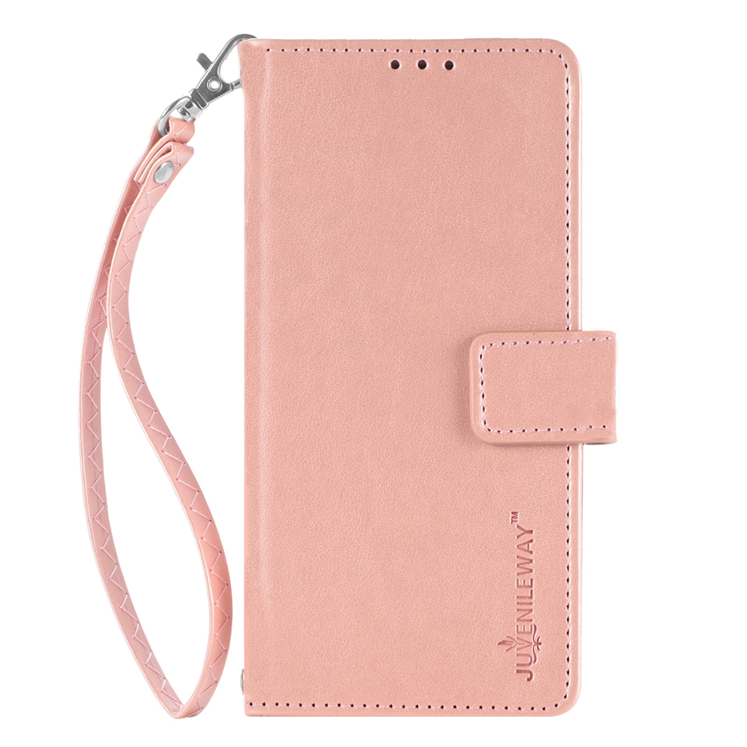 Juvenileway™ Folio Series Style Reassurance Flip Case for Apple iPhone 13 Pro Max – Rose Pink