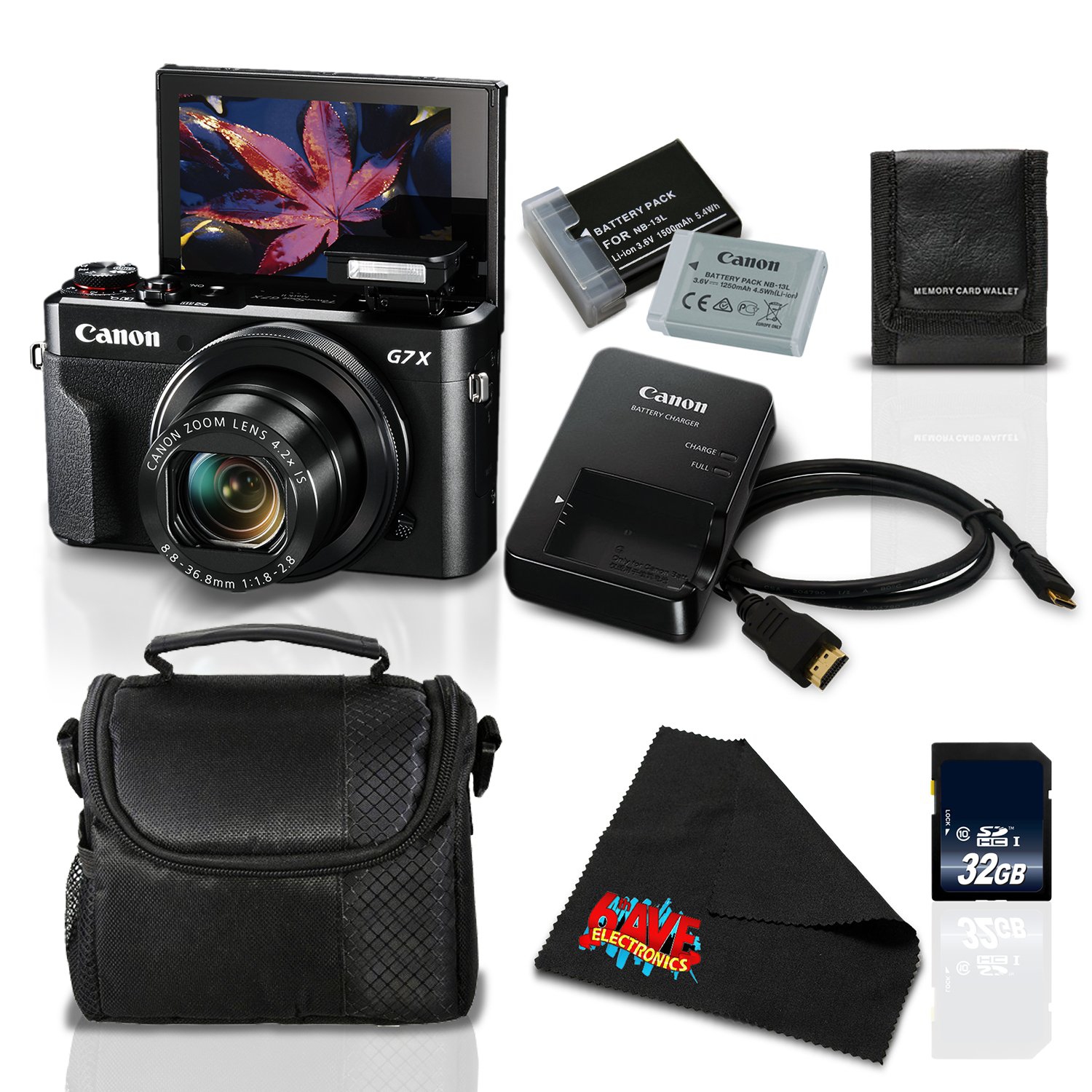 Canon PowerShot G7 X Mark II w/Accessories Bundle -Digital Camera 