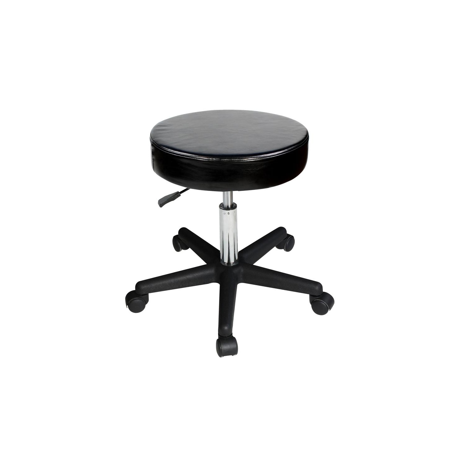Tabouret hydraulique pivotant polyvalent à hauteur ajustable et pivotant de Master massage pour salon, beauté, maison et bureau - Noir