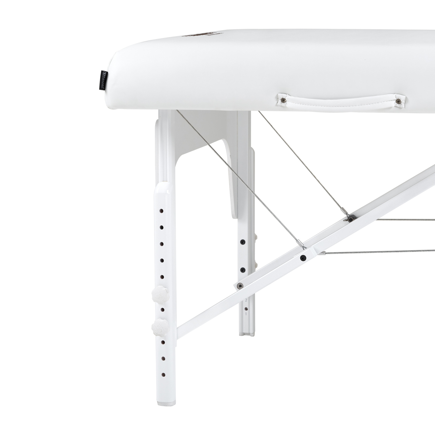 Master Massage 31" Extra Wide Montclair Pro Memory Foam Portable Massage Table Package with Reiki - Snow White