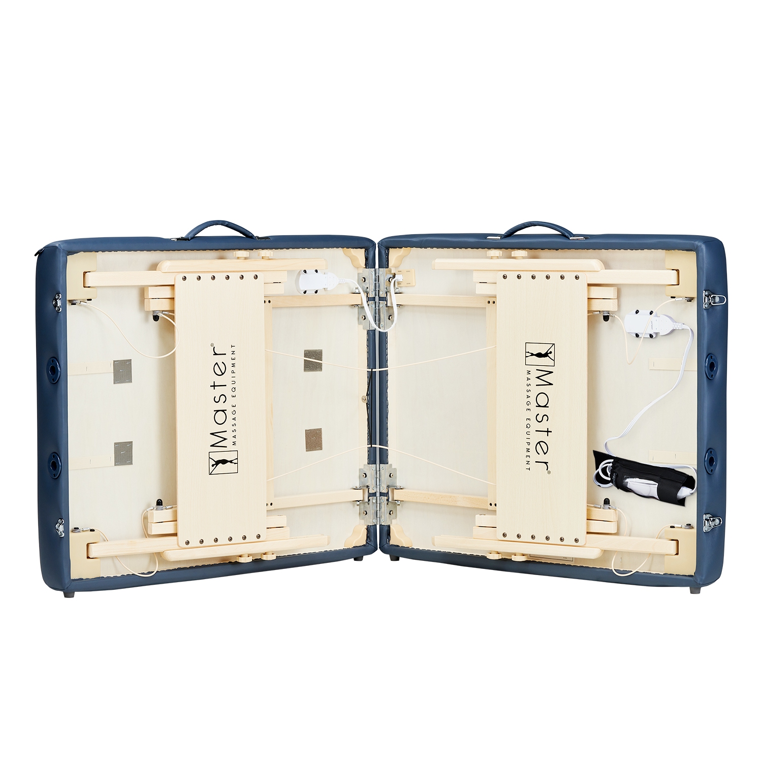 Master Massage Coronado Therma Top™ Portable Massage Table Heated with Warming Top and 3-Inch Foam Cushioning- Tattoo Bed, Lash Table- Royal Blue