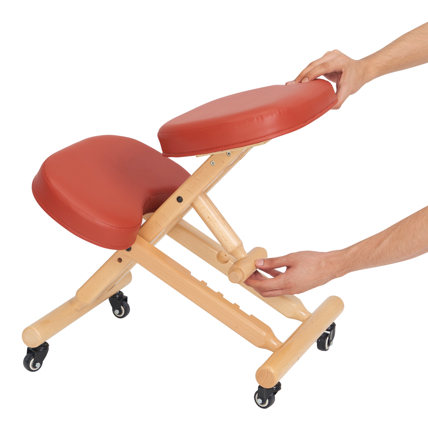 Master Massage Comfort Plus Wooden Kneeling Chair Prefect for Home, Office & Meditation