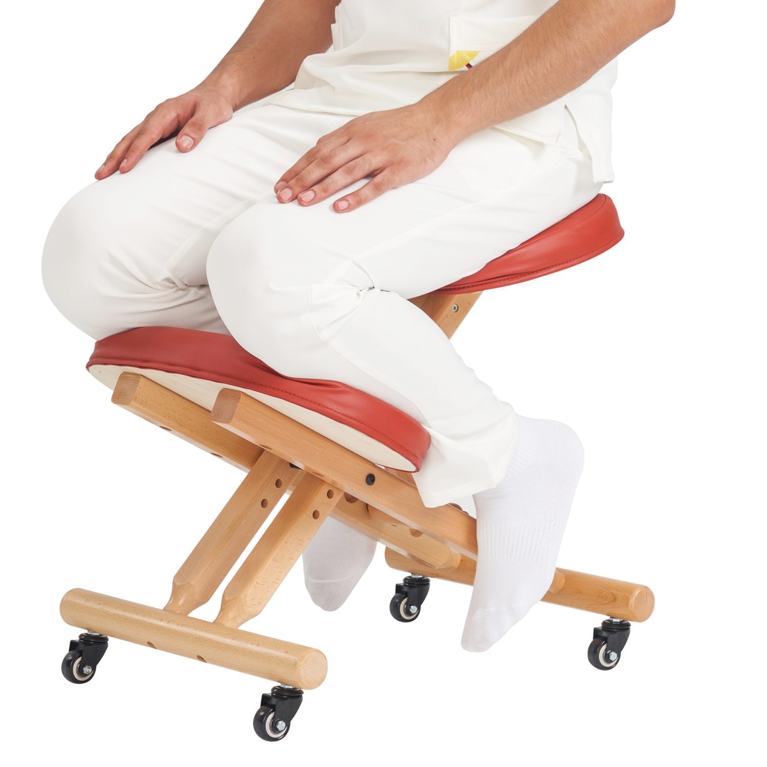 Master Massage Comfort Plus Wooden Kneeling Chair Prefect for Home, Office & Meditation