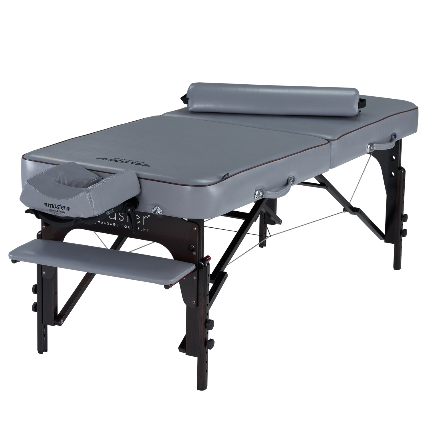 Master Massage 30" Montour Lx Portable Massage Table Package with 3" Memory Foam, Dove Grey- Foldable Massage Table, Folding Spa Beauty Bed