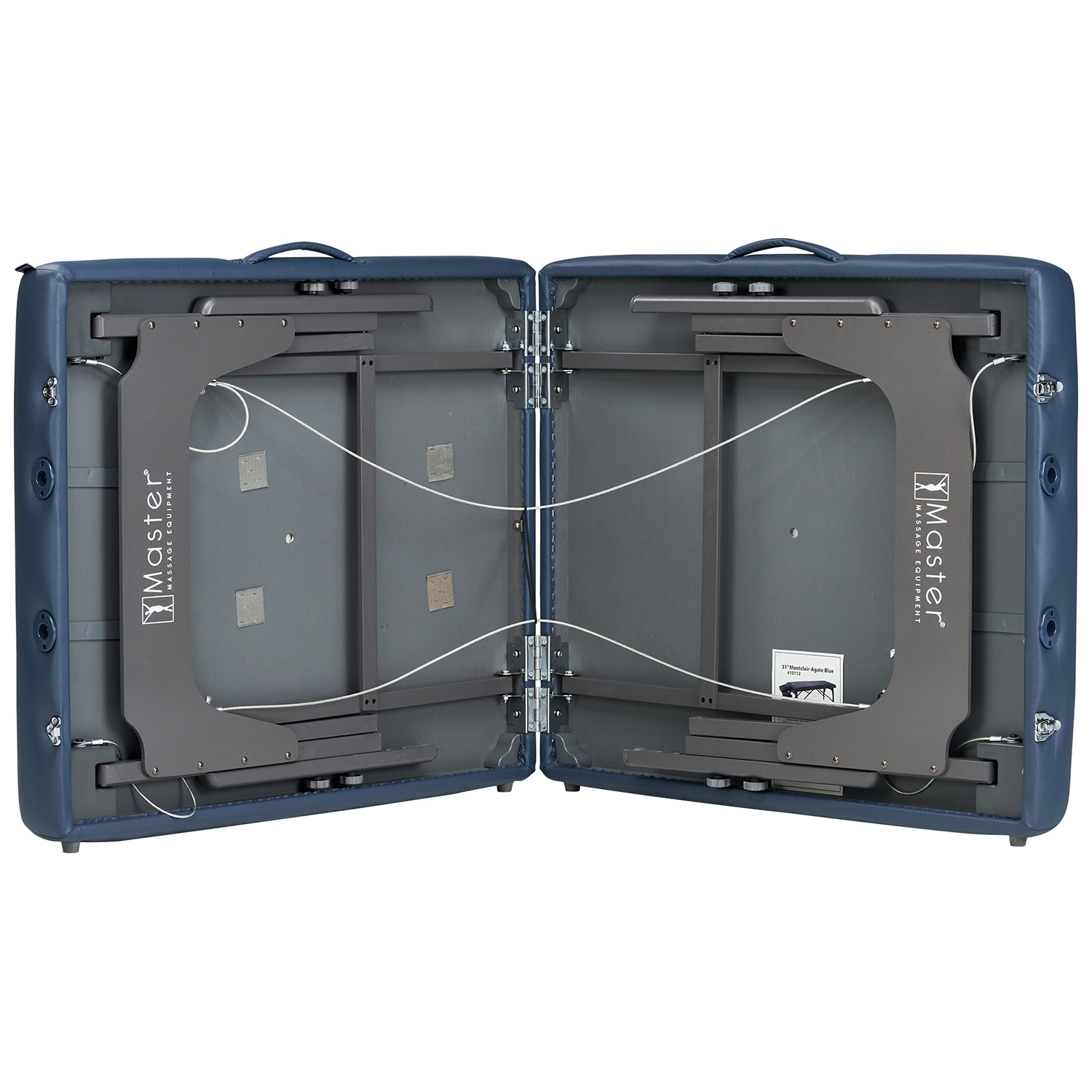 Master Massage 31 inch Montclair LX Pro Portable Massage Table Package with Memory Foam, Royal Blue 1 count
