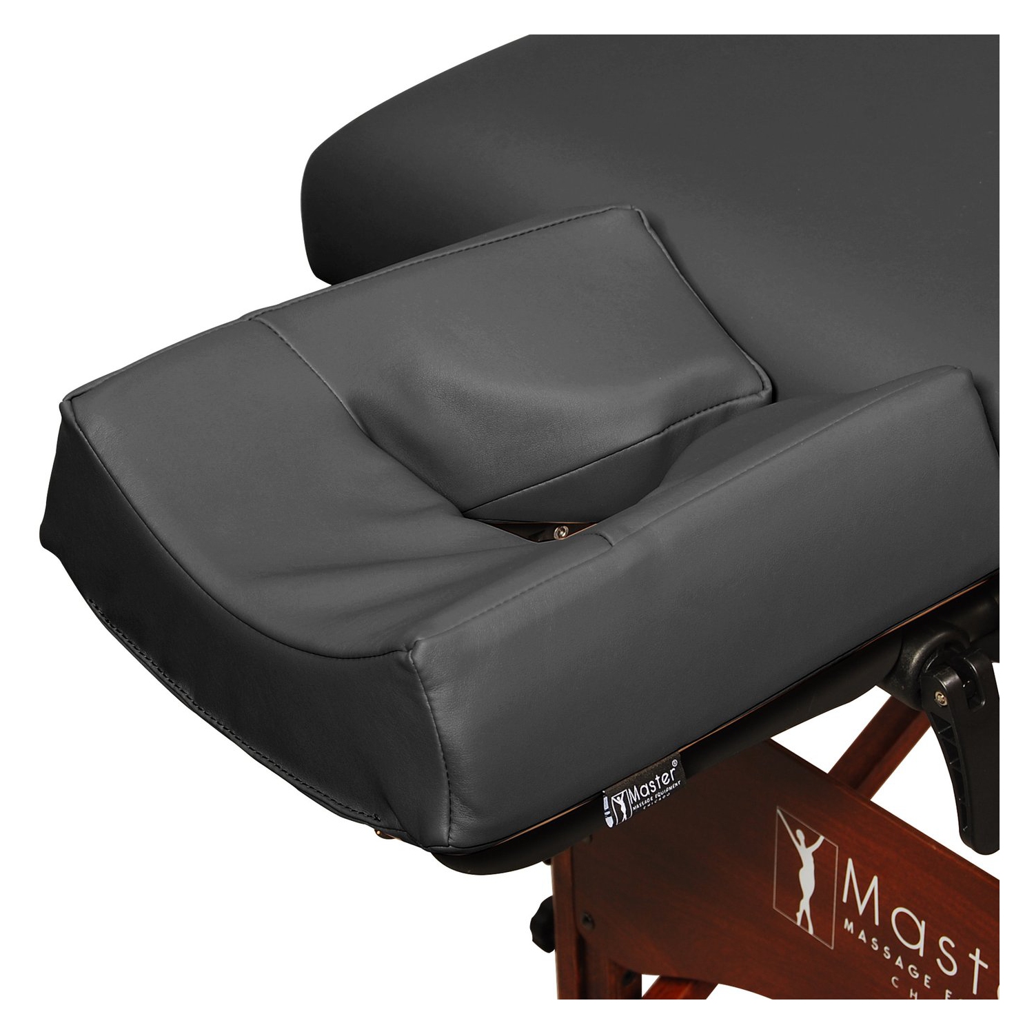 Master Massage Patented Memory Foam Ergonomic Dream Face Cushion Pillow Headrest, Black