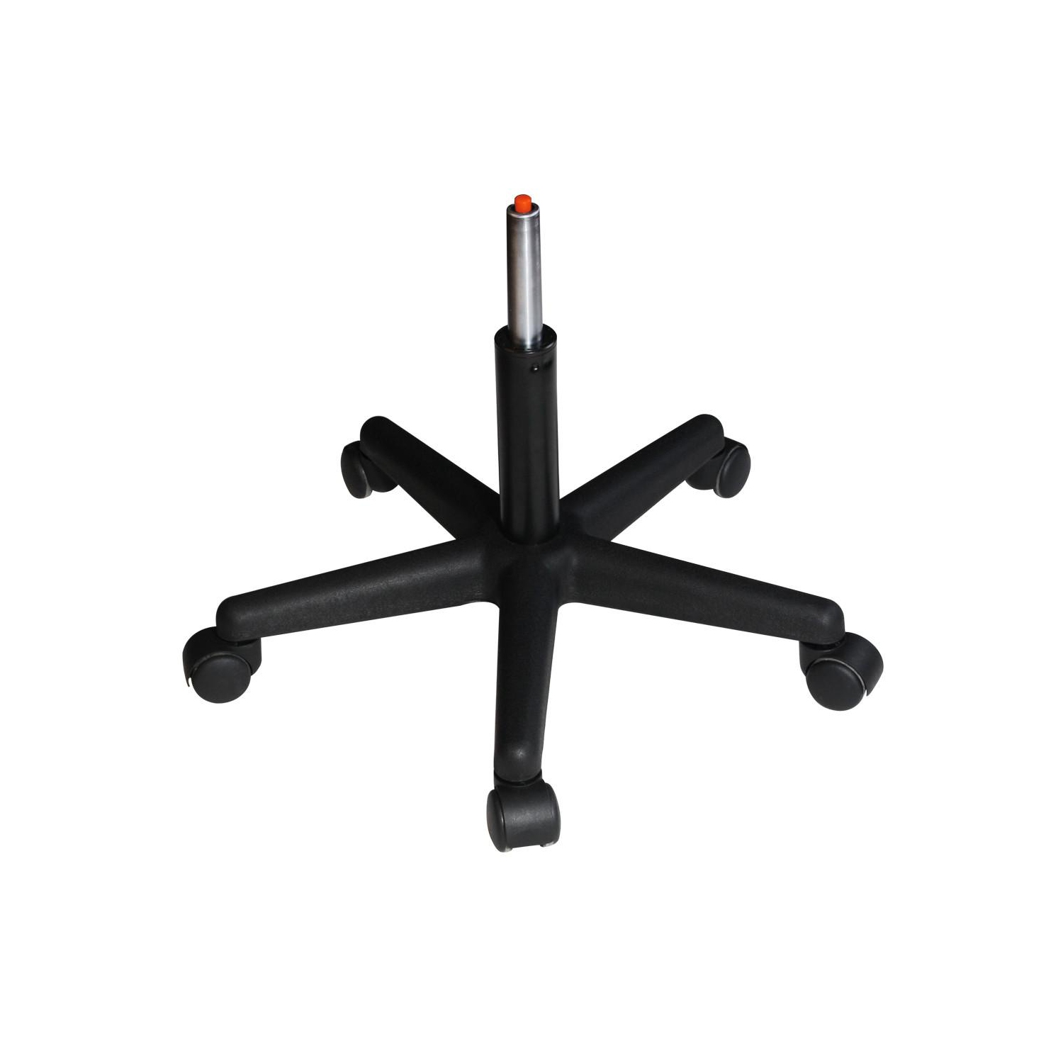 Master Massage Pneumatic Hydrolic Rolling Massage Swivel Stool with Backrest, Black