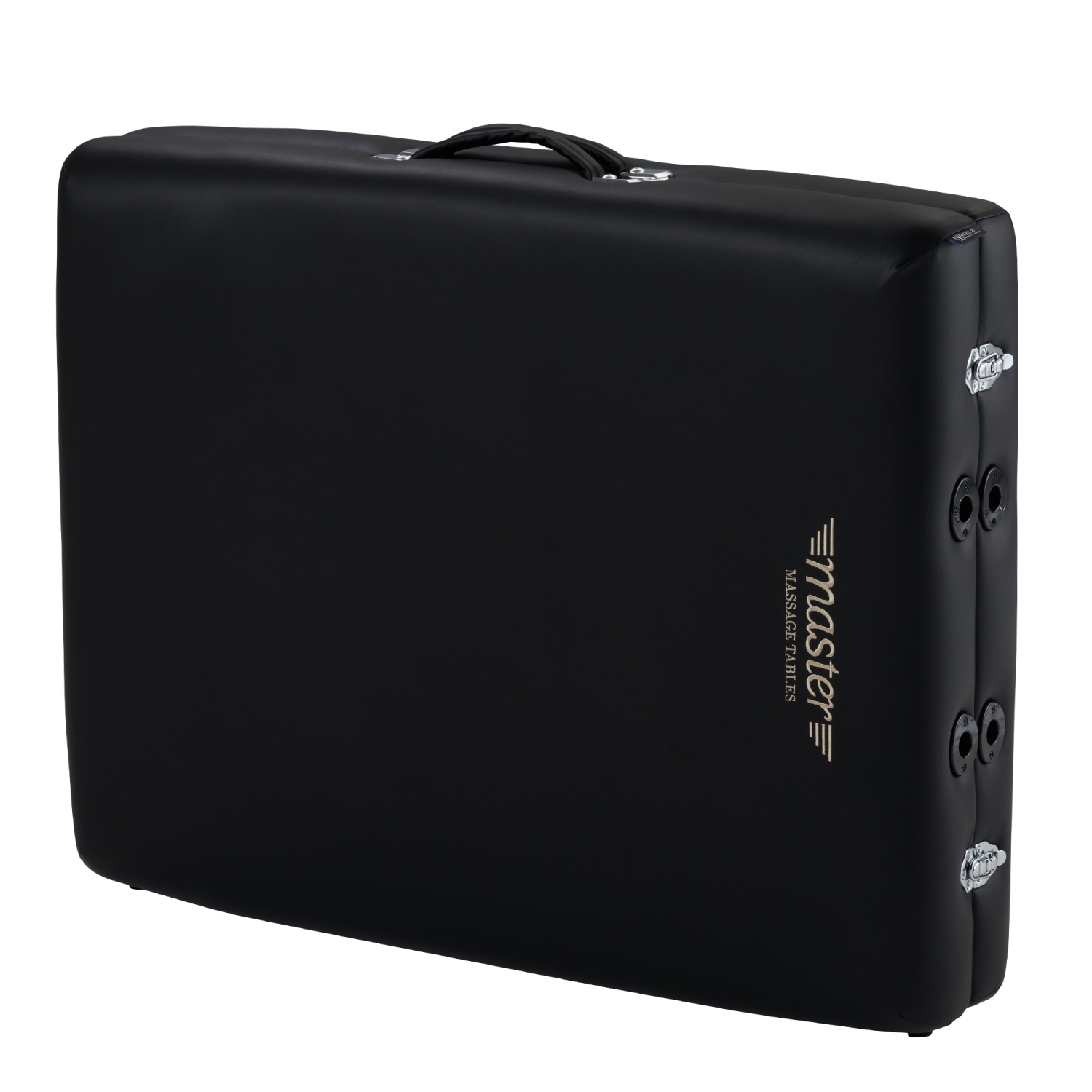 Master Massage Roma II Portable Massage Table Bed Package with 2.5" Cushion, Half Round Bolster, Disposable Face Cover, Black, 30" Salon Beauty