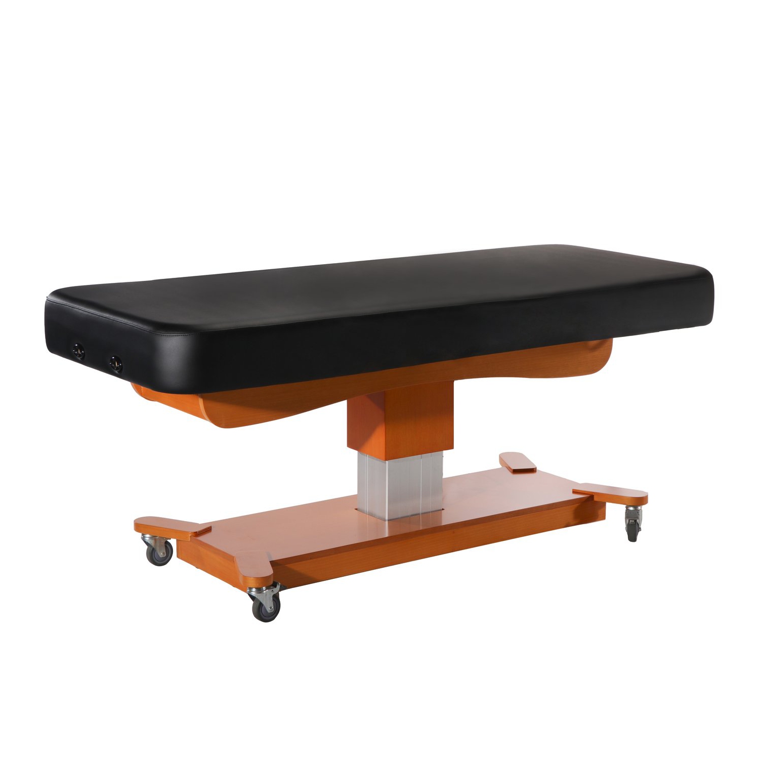 Master Massage Maxking Comfort Elctric Lift Spa Salon Stationary Pedestal Flat Beauty Bed Black