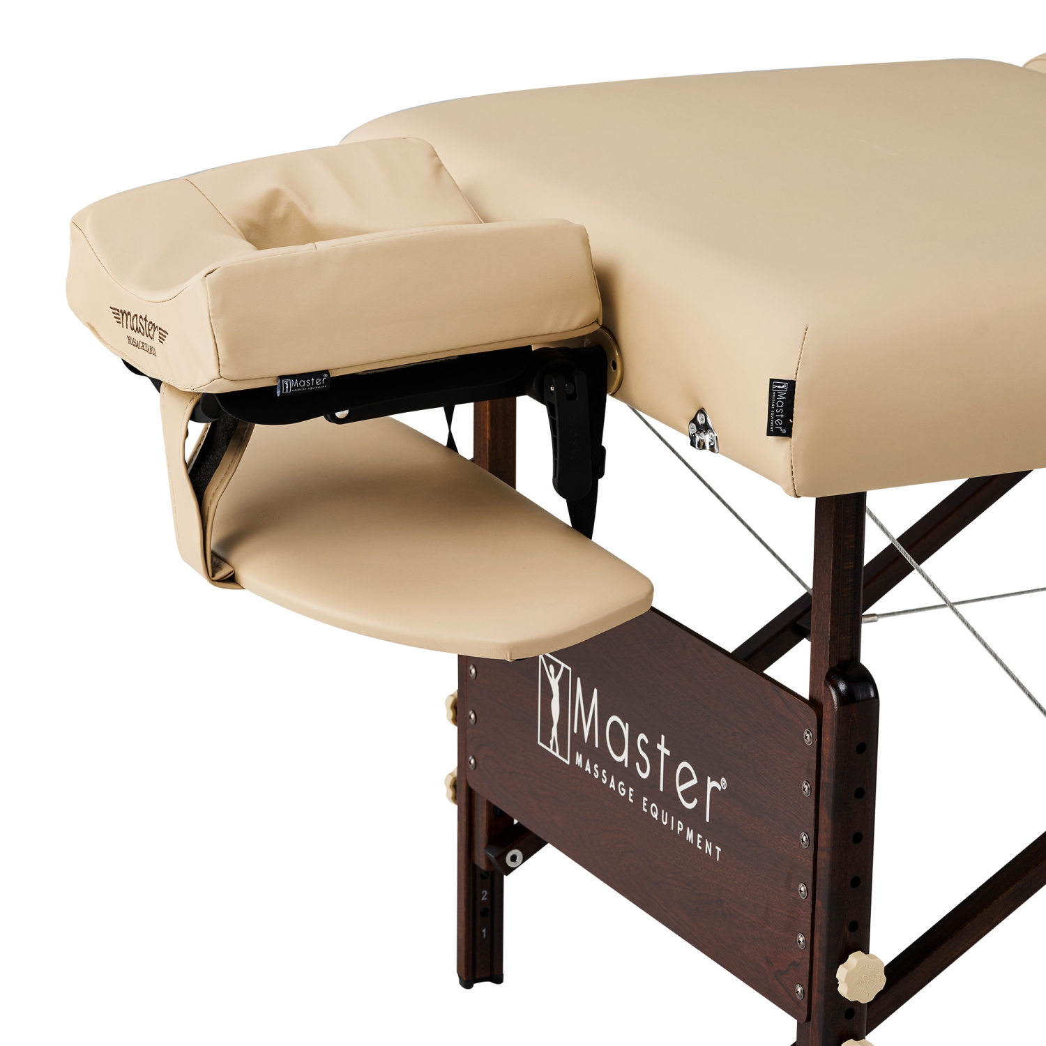 Master Massage 30" Del Ray Beauty Salon Lash Bed with Therma Top-Heated Portable Massage Table Package-Wooden Tattoo Table with 3 Section Tilting