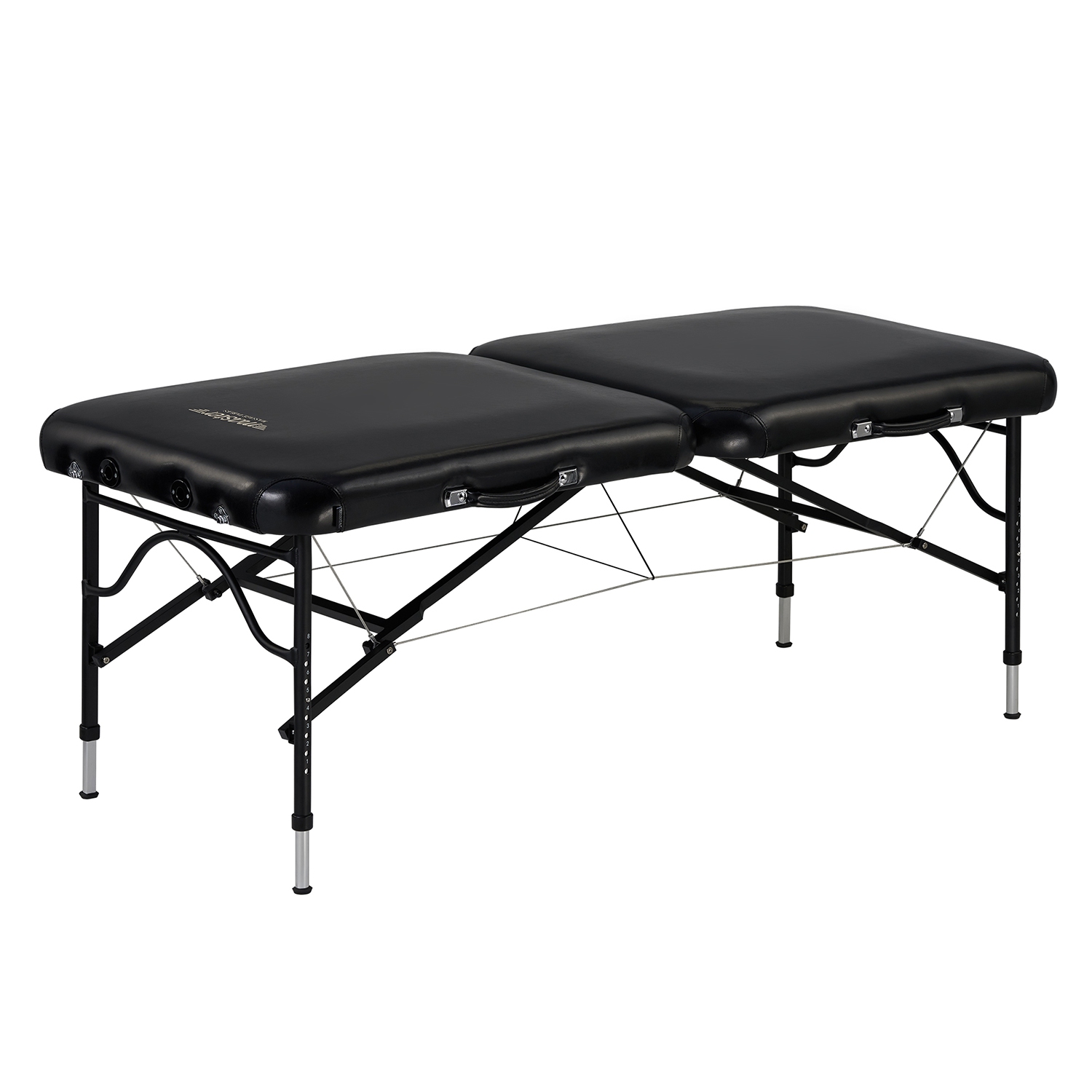 Master Massage 30" StratoMaster LX Ultra-Light Weight Aluminum Portable Massage Table Package- Tattoo Bed- Lash Tables- Black