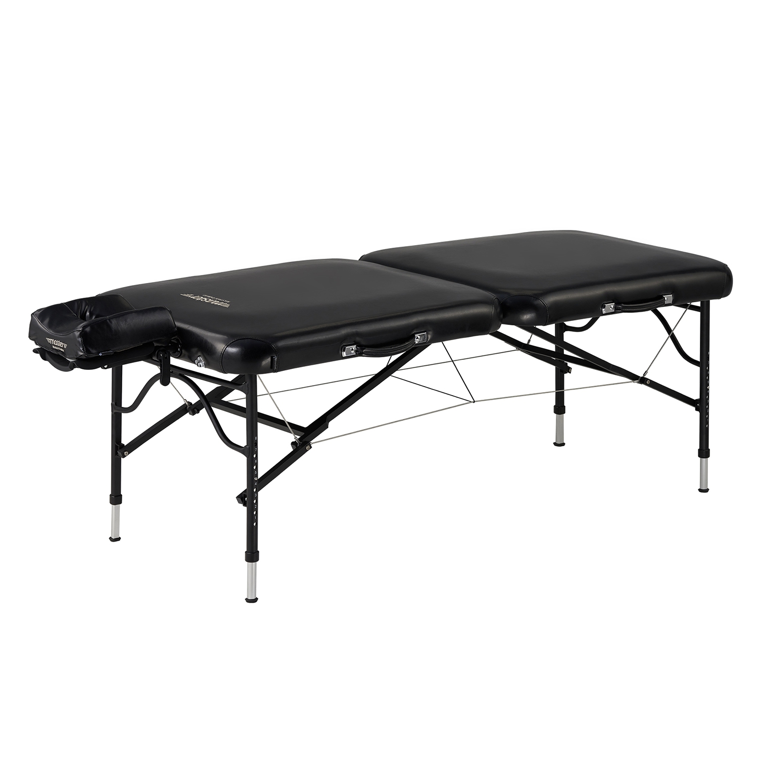 Master Massage 30" StratoMaster LX Ultra-Light Weight Aluminum Portable Massage Table Package- Tattoo Bed- Lash Tables- Black