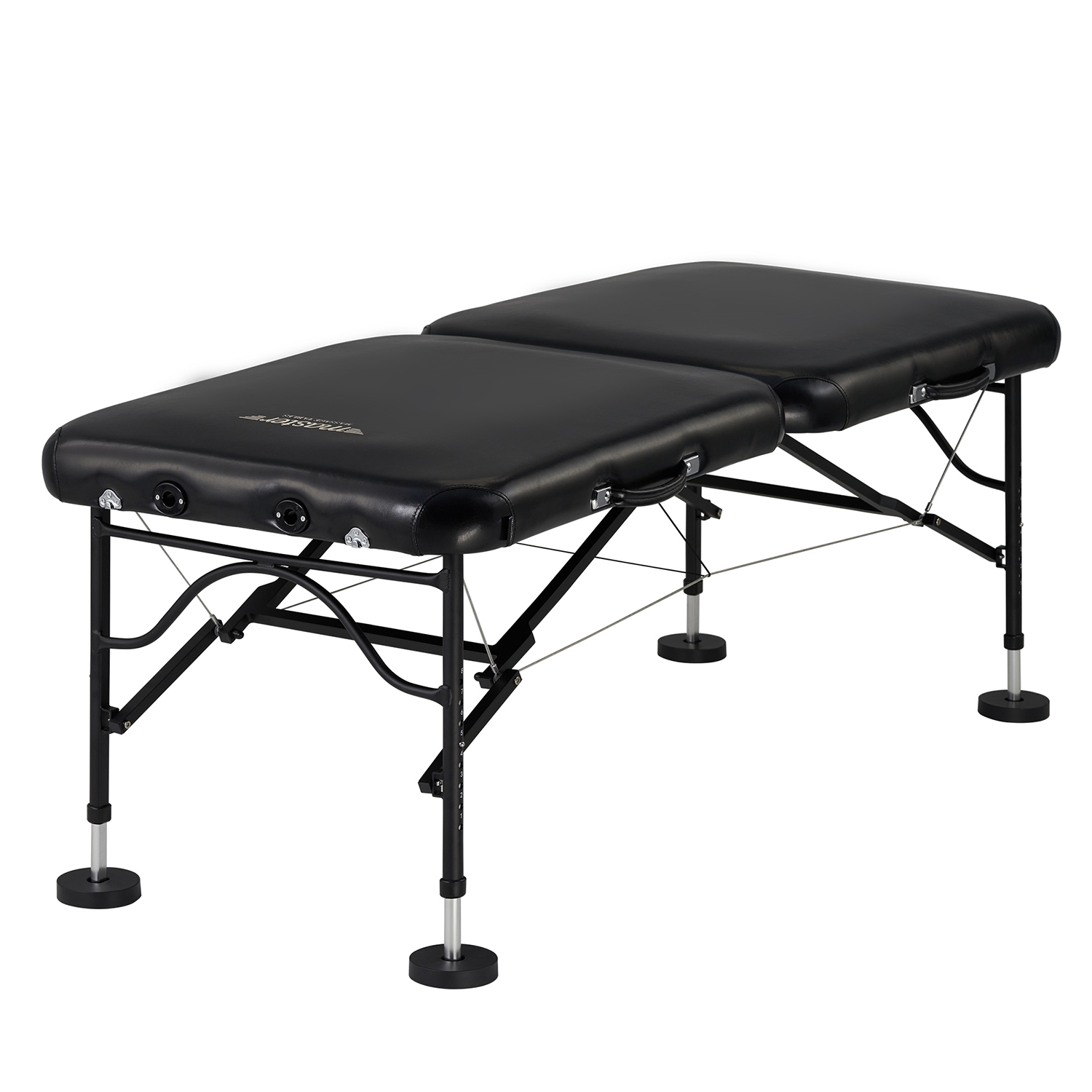 Master Massage 30" StratoMaster LX Ultra-Light Weight Aluminum Portable Massage Table Package- Tattoo Bed- Lash Tables- Black