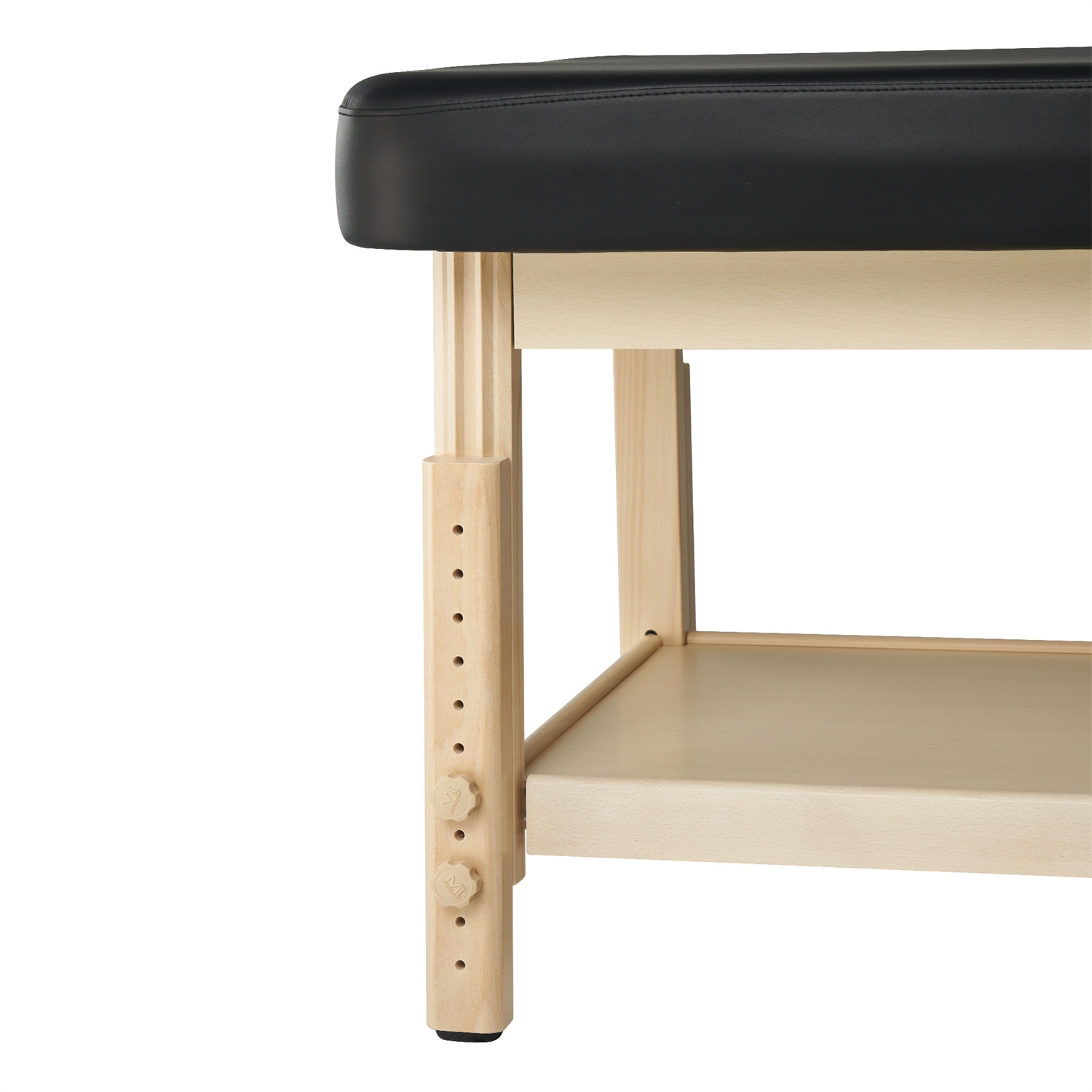 Table de massage stationnaire en bois de 30 po MT Harvey Comfort de Master Massage, noir, thérapie à hauteur réglable Clinique Salon Beauté Lit