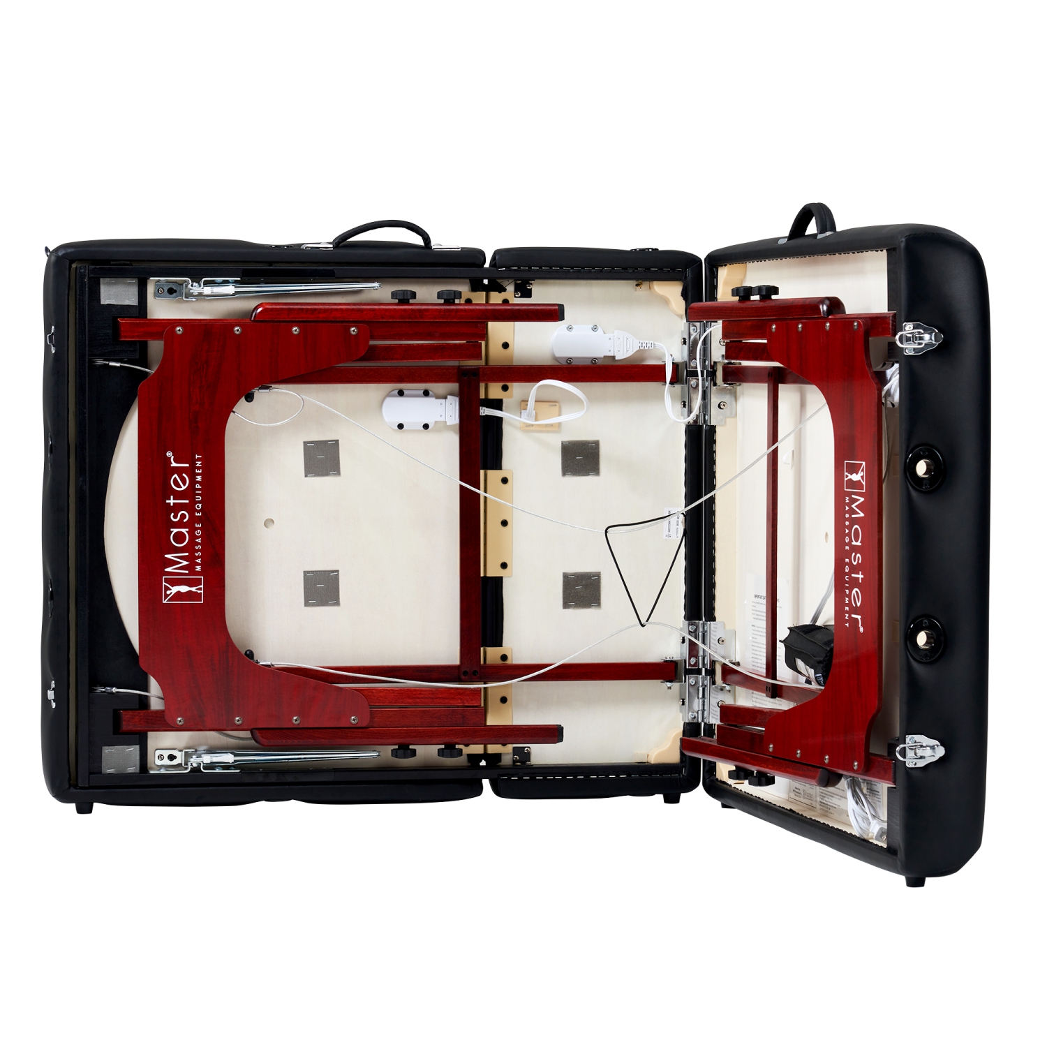 Master Massage 31" Montclair Salon Spa Beauty Therma Top Best Portable Heated Folding Massage Table Bed Couch Package for Facial Tattoo, Black Color