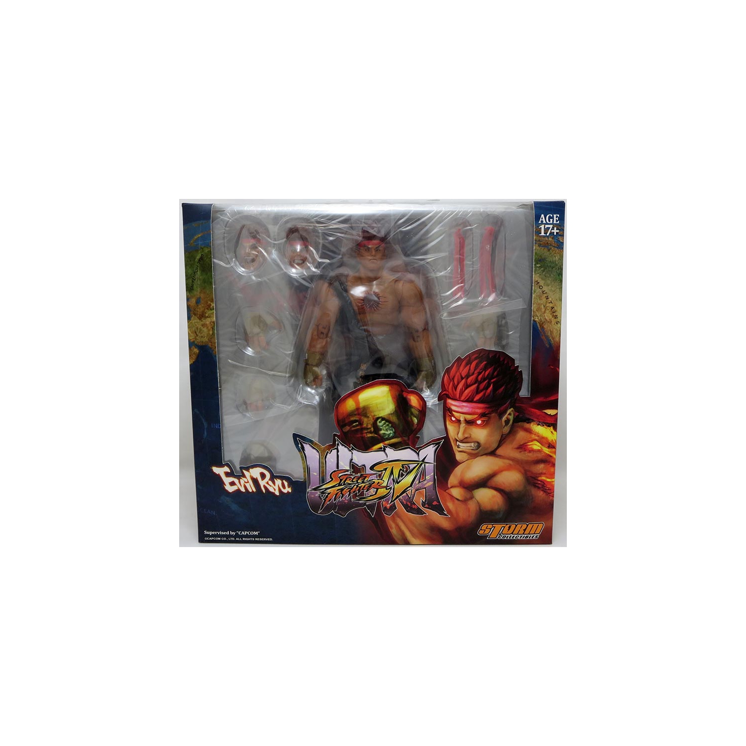 Ultimate Street Fighter IV 7 Inch Action Figure - Evil Ryu