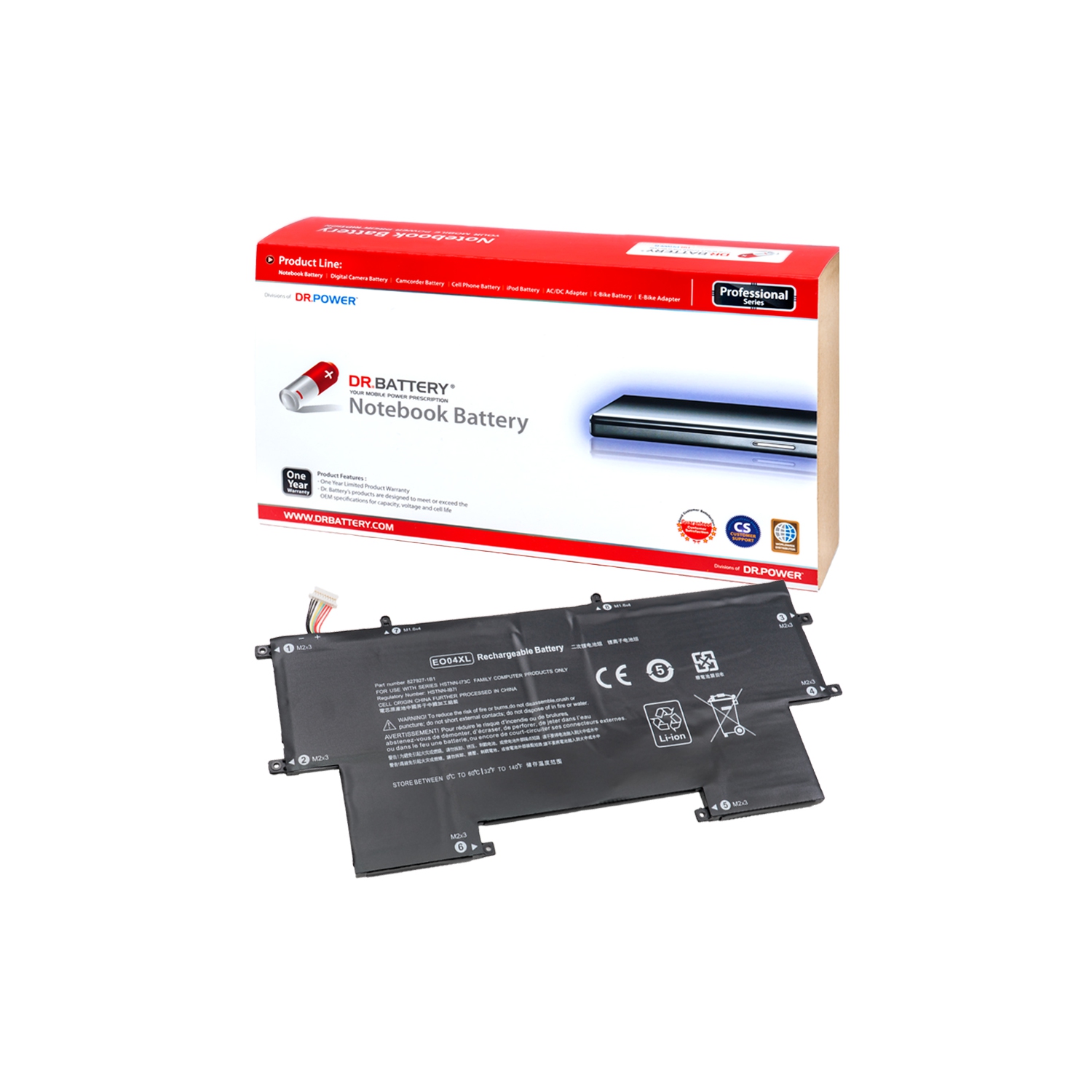 DR. BATTERY Remplacement pour HP EliteBook Folio G1 V1C36EA V1C37EA V1C39EA V1C40EA 8279271C1 827927-1C1 828226005 [7.7V / 32Wh] **Livraison