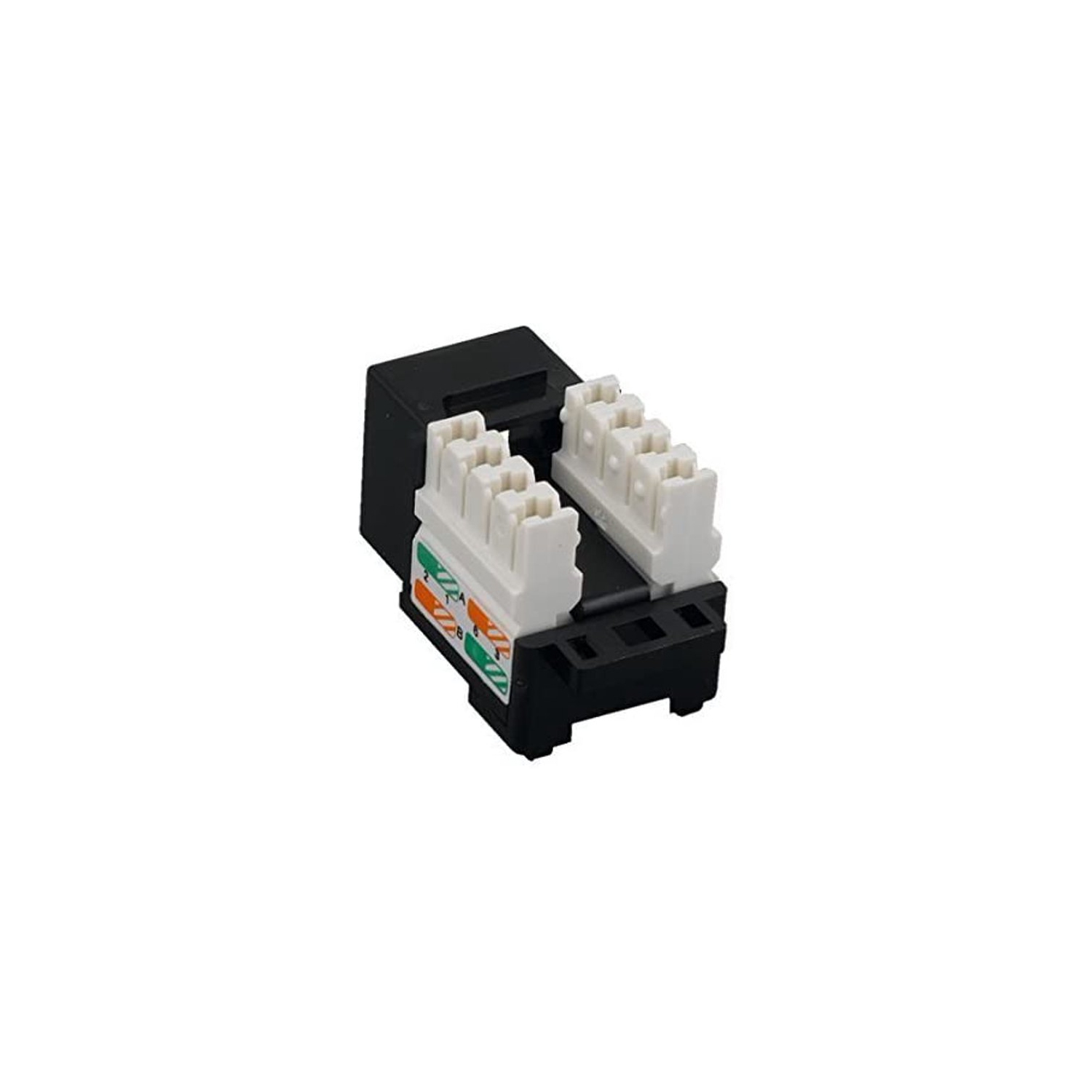 iMBAPrice Cat6 RJ45 Punch-Down Keystone Jack in (White)