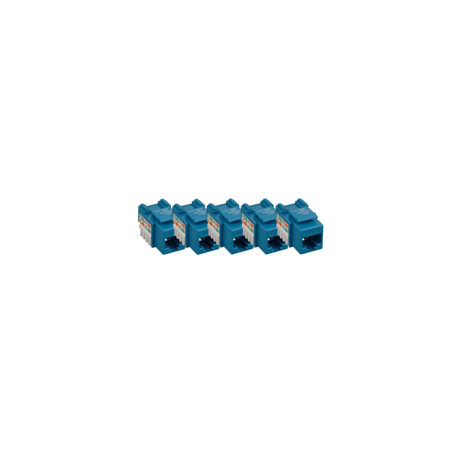 iMBAPrice Cat6 RJ45 Punch-Down Keystone Jack in (Blue)