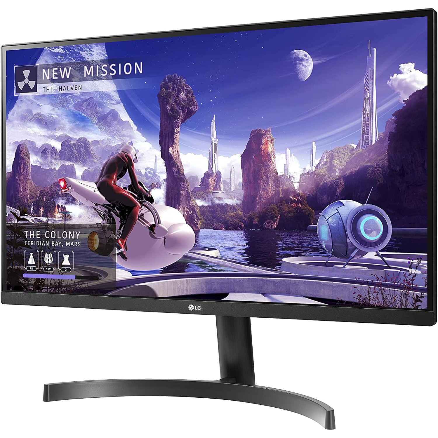 LG 27” QHD (2560 x 1440) IPS, HDR 350 nits, sRGB 99%, 5ms, 75 Hz