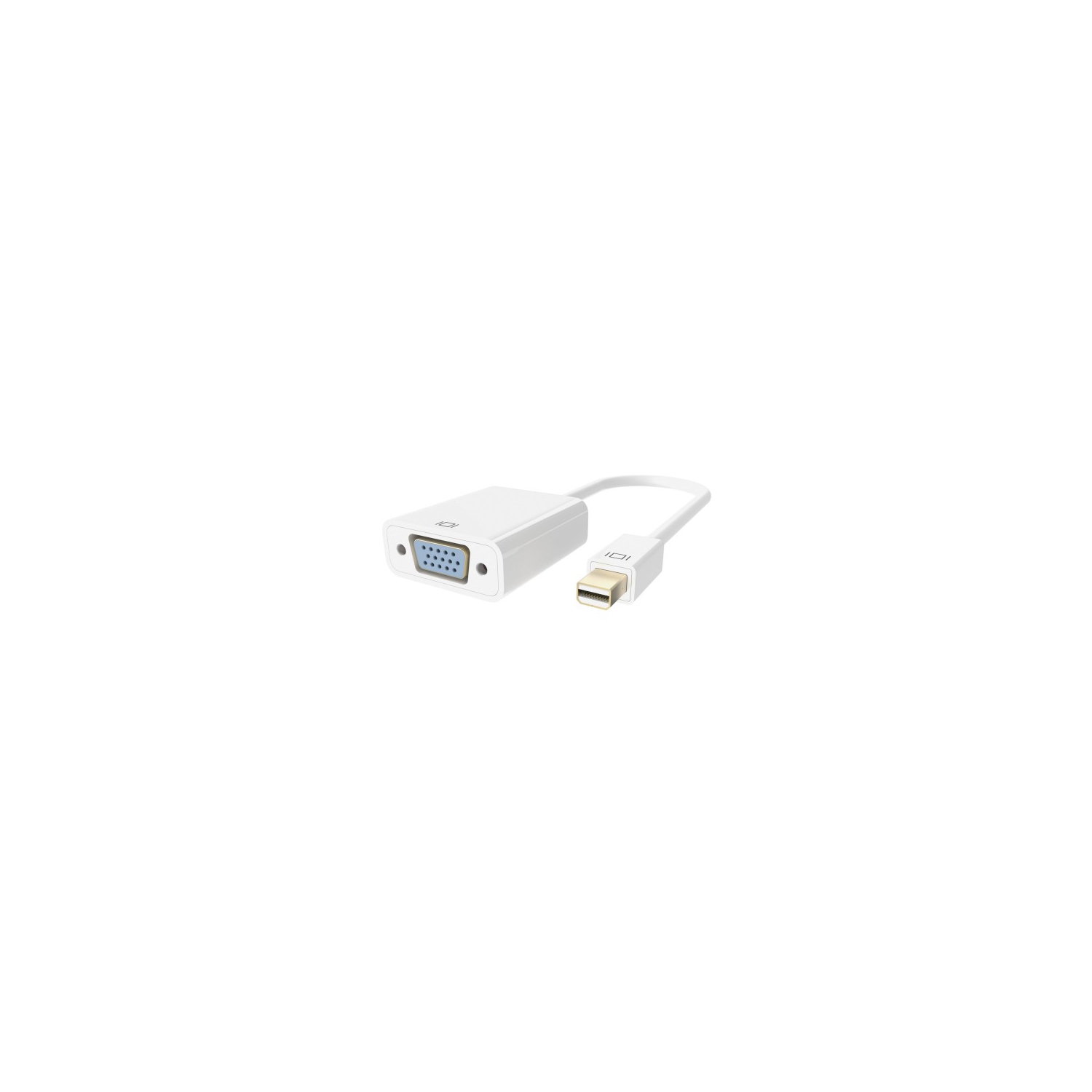 (CABLESHARK) Mini DisplayPort to VGA Adapter M/F cable adapter For Microsoft Surface WHITE