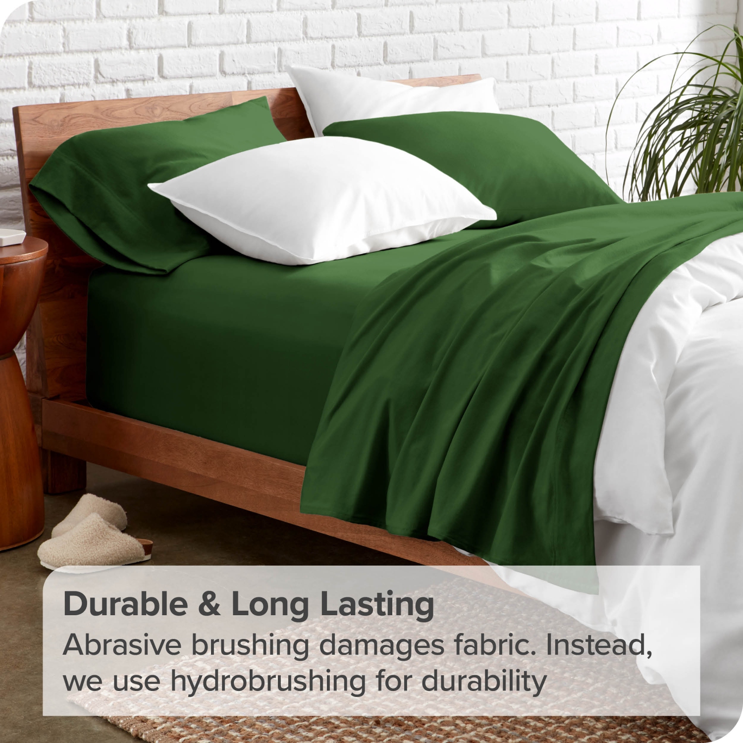 Ensemble de draps Bare Home - microfibre ultradouce 1800 - double brossé - Hypoallergénique - résistance aux plis