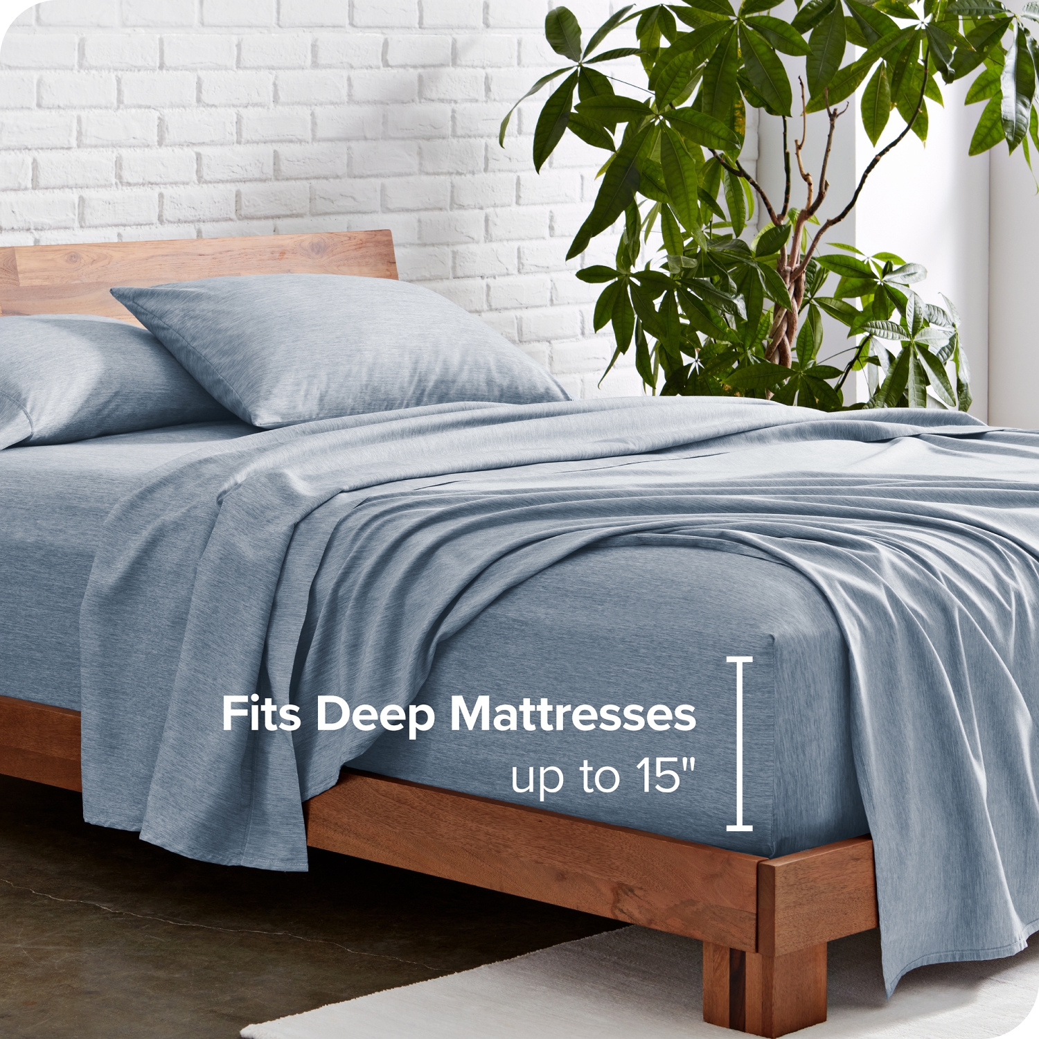 Bare Home Sheet Set - Premium 1800 Ultra-Soft Microfiber - Double Brushed - Hypoallergenic - Wrinkle Resistant