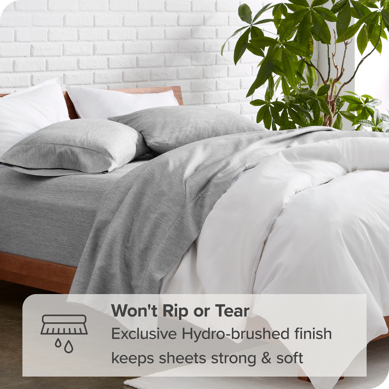 Bare Home Sheet Set - Premium 1800 Ultra-Soft Microfiber - Double Brushed - Hypoallergenic - Wrinkle Resistant