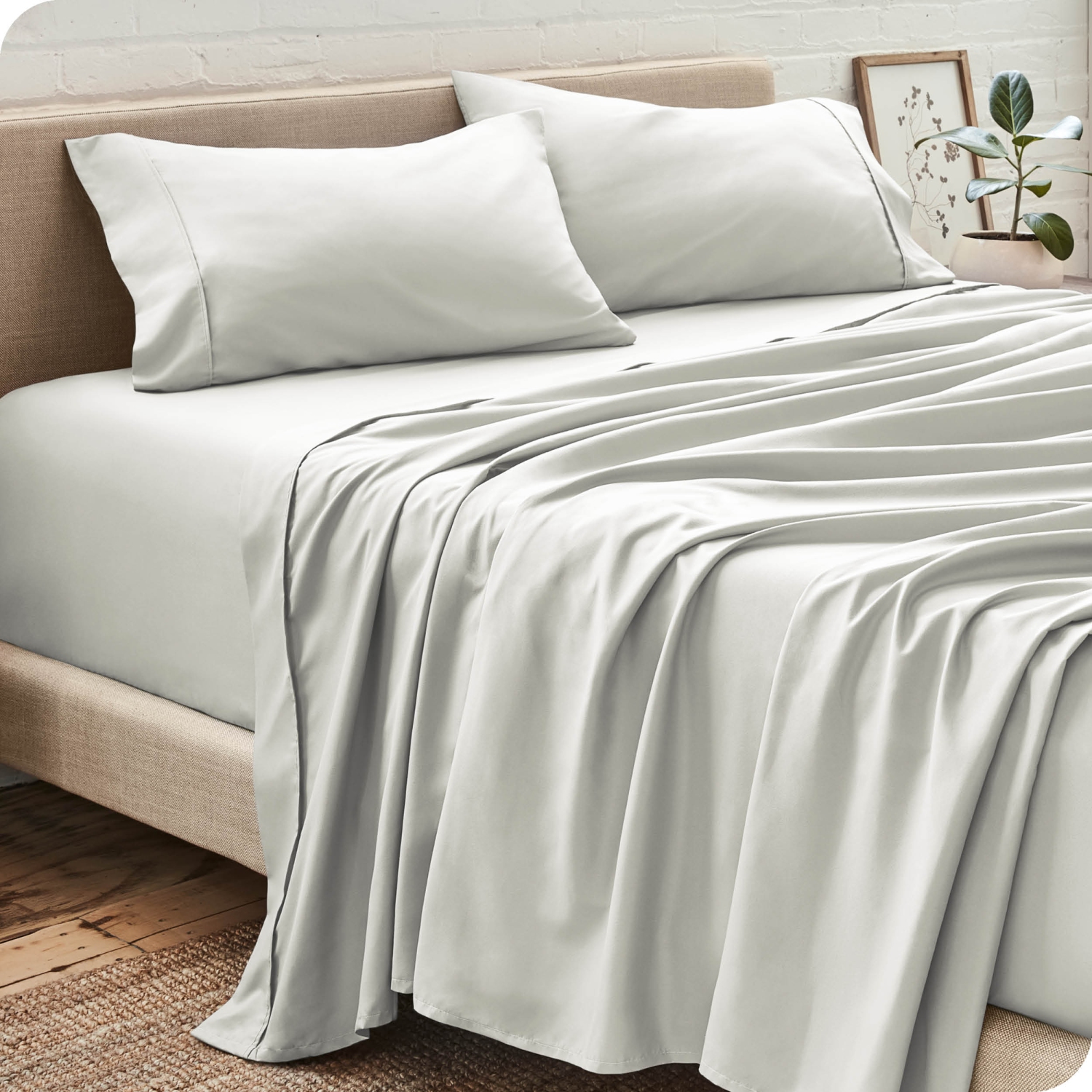 Bare Home Sheet Set - Premium 1800 Ultra-Soft Microfiber - Double Brushed - Hypoallergenic - Wrinkle Resistant