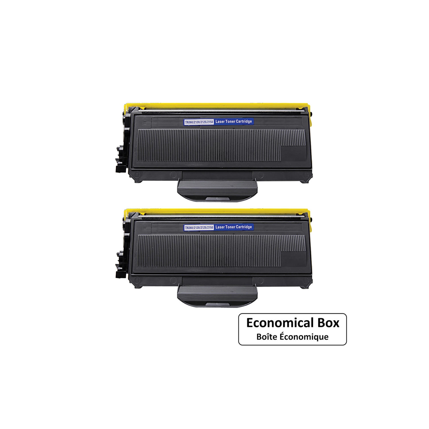 2pk Toner for Brother TN360 MFC-7440N MFC-7840W DCP-7030 DCP-7040 MFC-7340