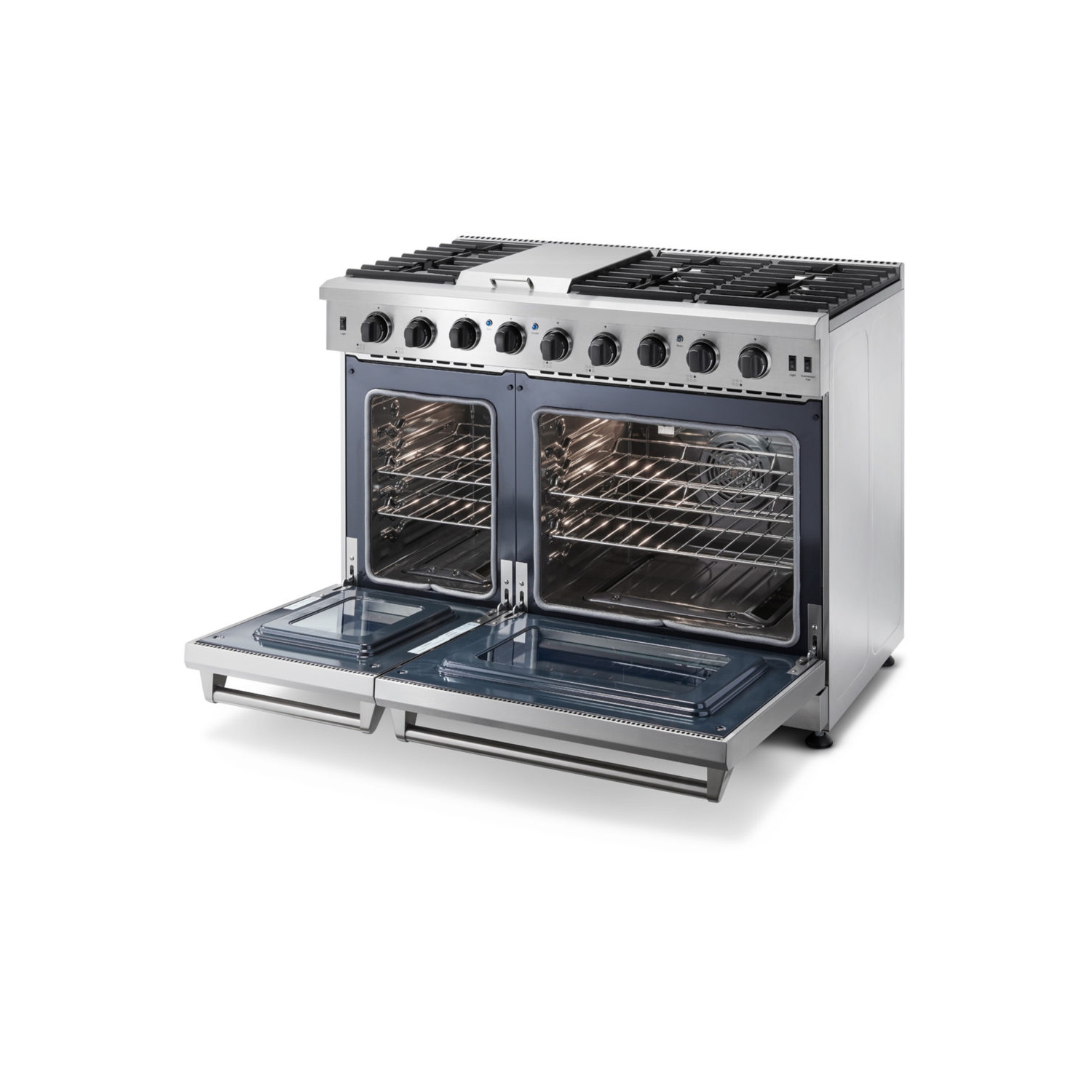 Cuisinière à gaz de 48 po en acier inoxydable Thor Kitchen, modèle LRG4807U