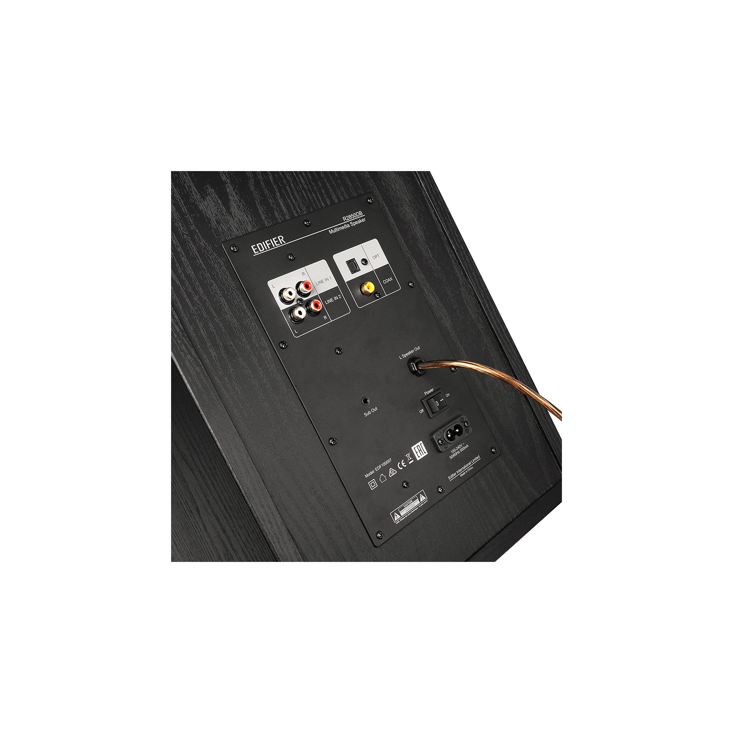 Edifier R2850DB 3-Way Active Speakers with Sub-out, Black – Pair