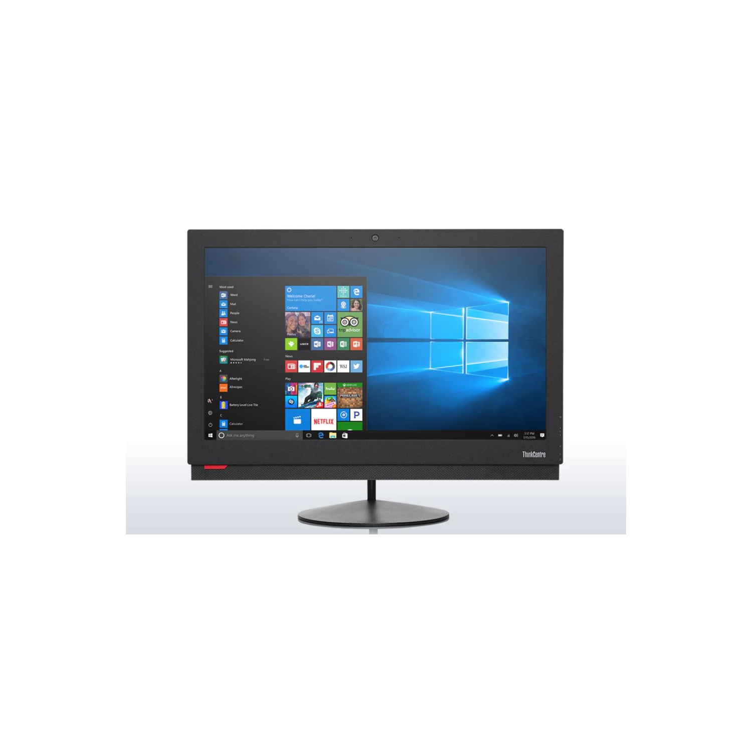 Refurbished (Good) - Lenovo ThinkCentre M900z AIO 23.8" Display, i5-6500 3.2Ghz, 8GB RAM, 512GB SSD, Webcam, Windows 10 Pro, Keyboard & Mouse not included