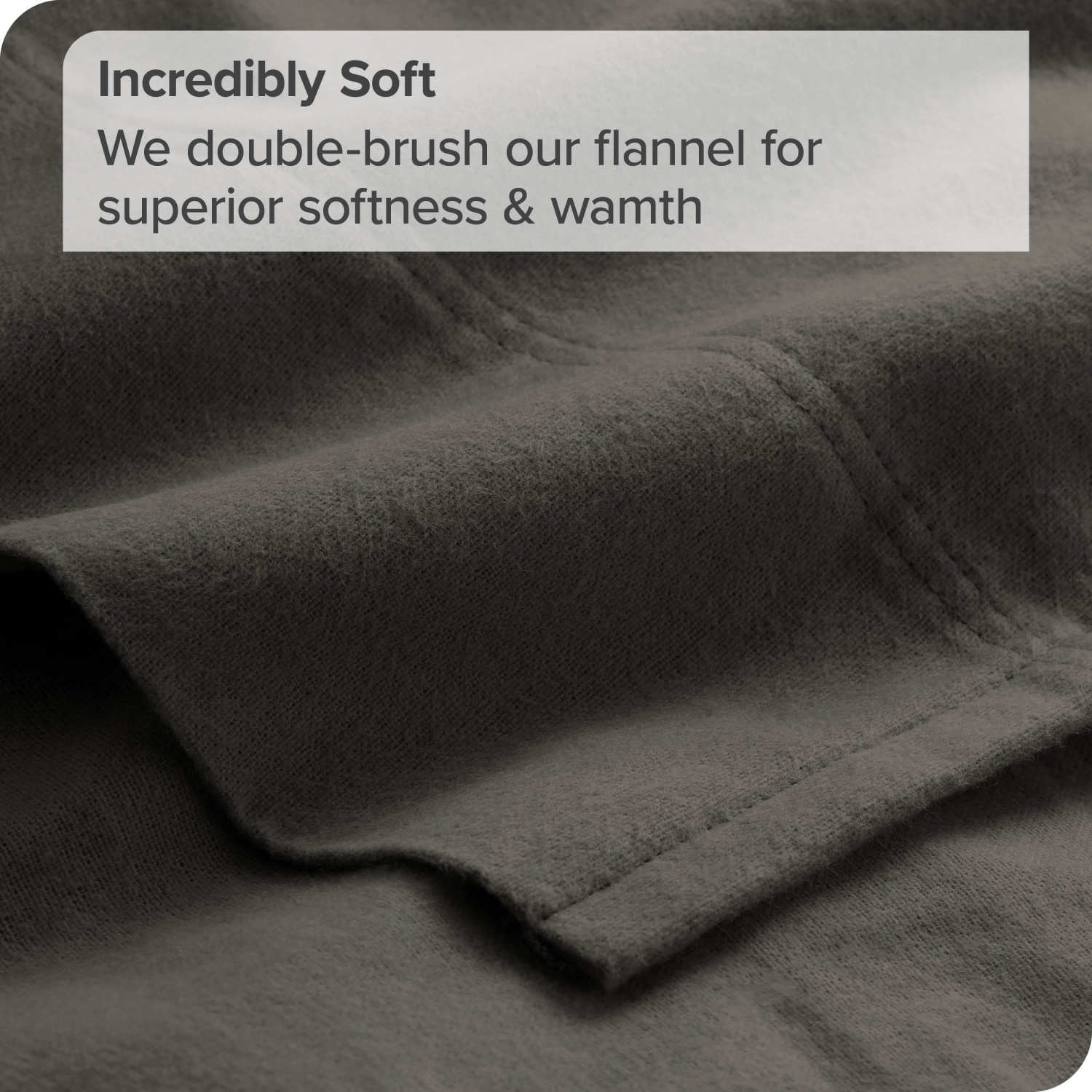 Bare Home Flannel Sheet Set 100% Cotton, Velvety Soft Heavyweight - Double Brushed Flannel - Deep Pocket