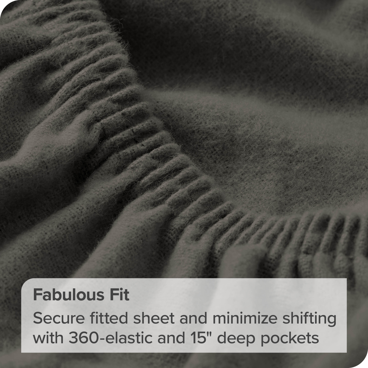 Bare Home Flannel Sheet Set 100% Cotton, Velvety Soft Heavyweight - Double Brushed Flannel - Deep Pocket