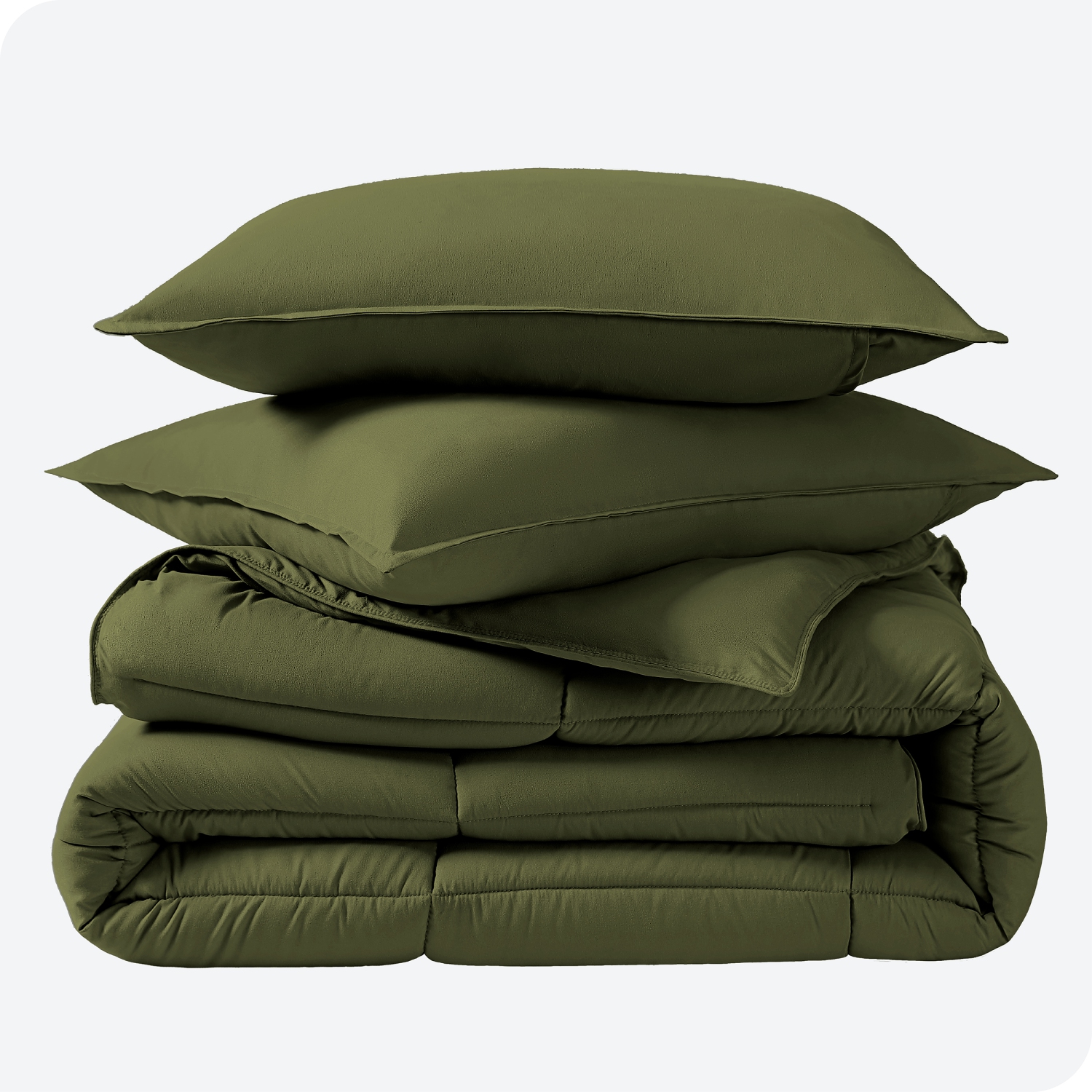 Bare Home Comforter Set - Goose Down Alternative - Ultra-Soft - Hypoallergenic - All Season Breathable Warmth - Queen, Cypress